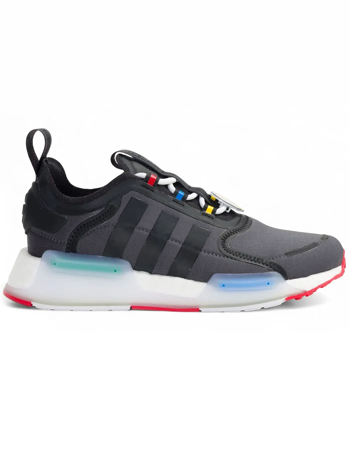 Детские кроссовки для мальчиков с принтом Adidas NMD V3 The Simpsons Bart Simpson — изображение 1 из 1, серый/черный/белый