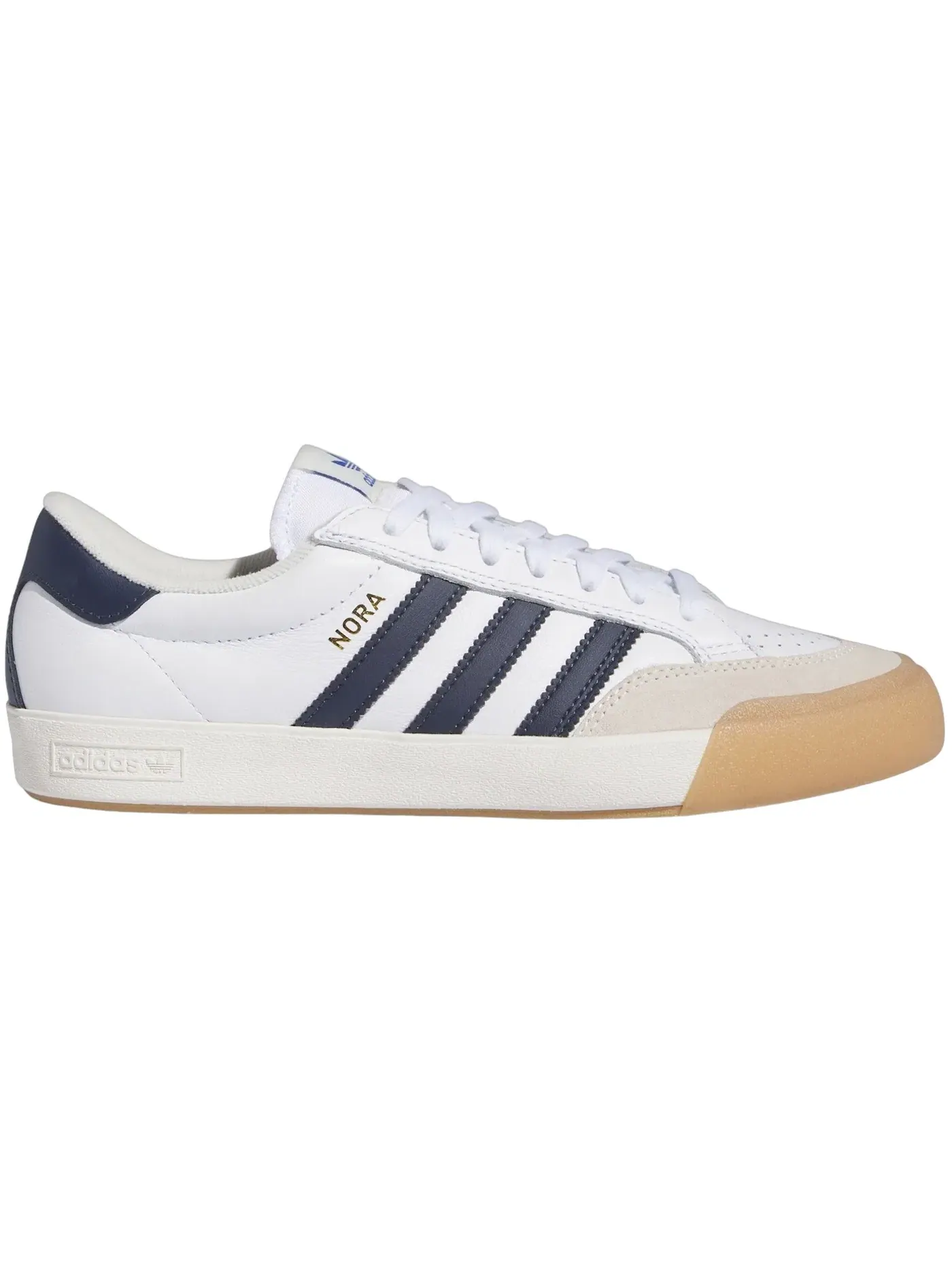 Мужские кроссовки с шнуровкой Adidas Nora — изображение 1 из 1, белый/темно-синий/белый
