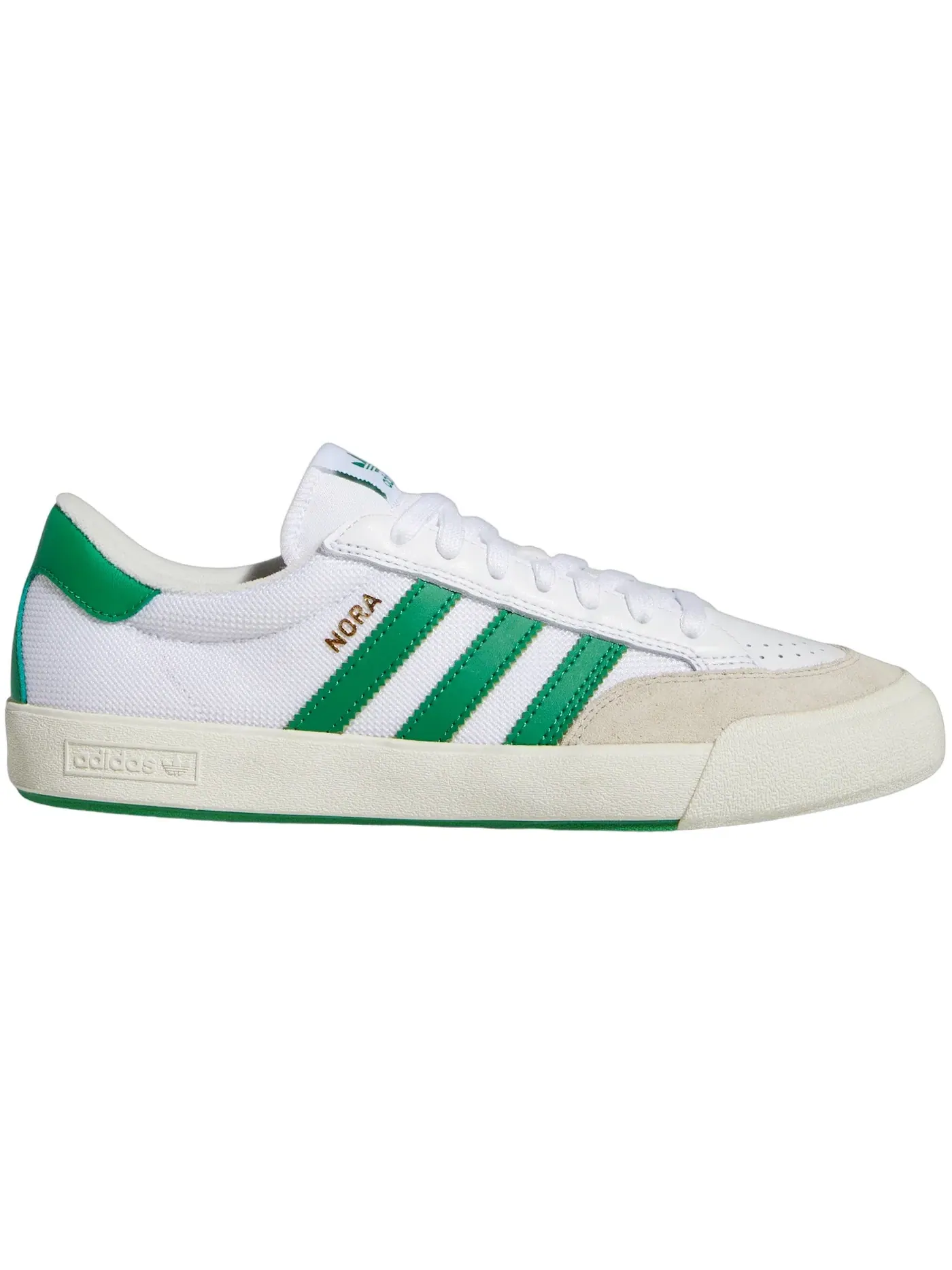 Мужские кроссовки с длинным шнурком Adidas Nora — изображение 1 из 1, белый/зеленый/белый