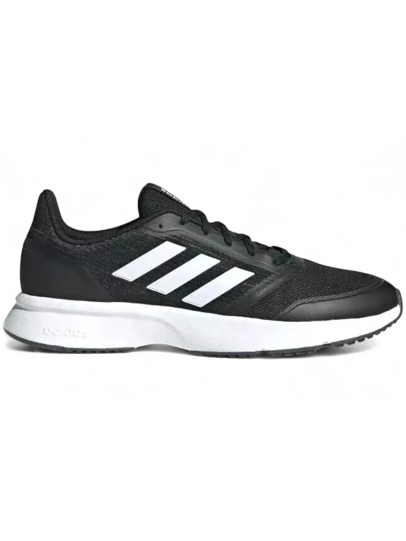 Мужские кроссовки для бега с верхом из сетки Adidas Nova Flow — изображение 1 из 1, черный/белый/серый