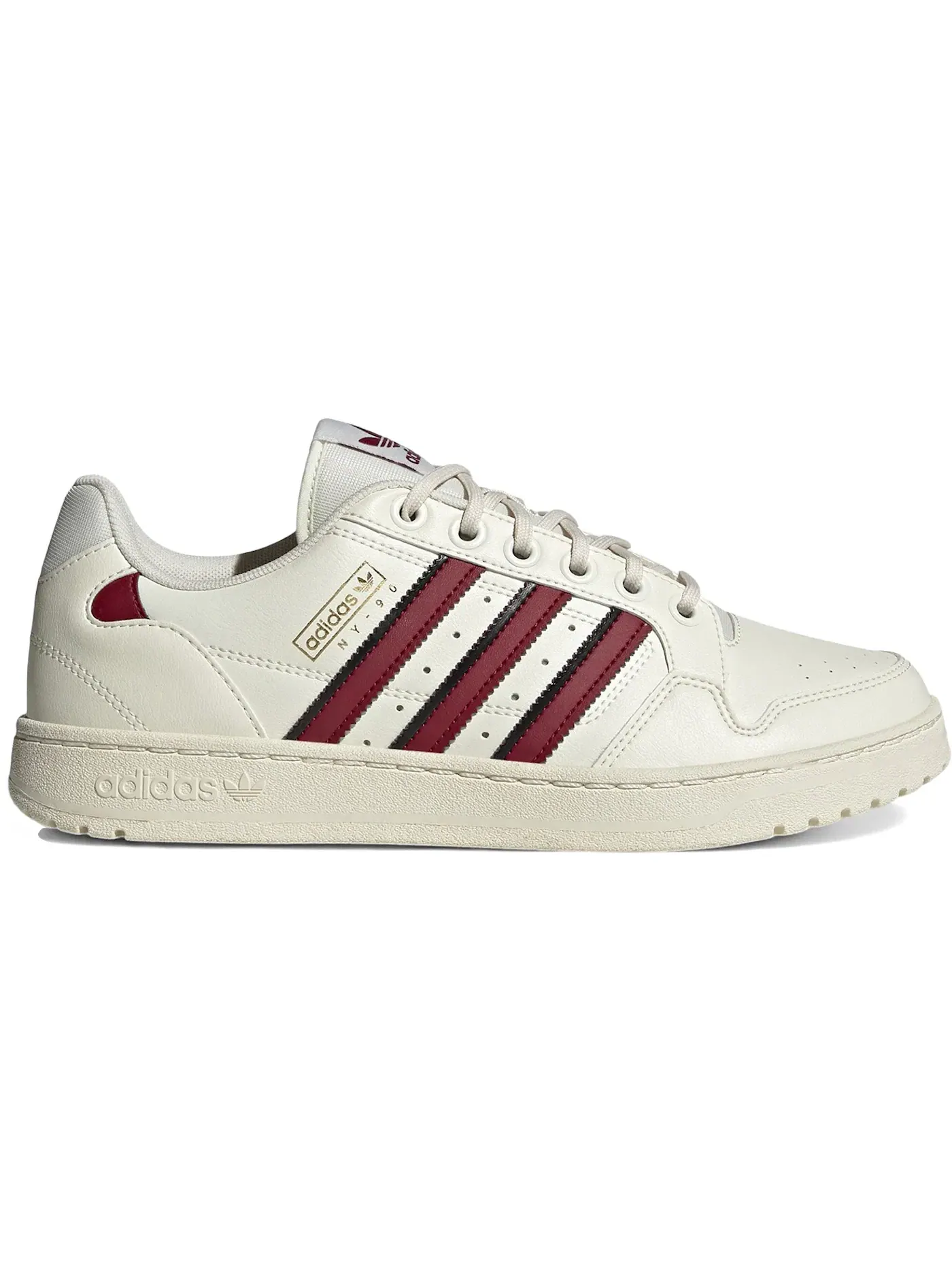 Мужские кроссовки Lifestyle Adidas NY 90 Adidas — изображение 1 из 1, белый/бордовый/черный