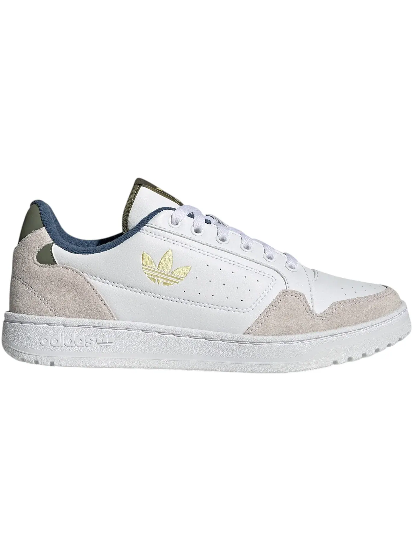 Женские кроссовки Lifestyle Adidas NY 90 — изображение 1 из 1, белый/желтый/оливковый