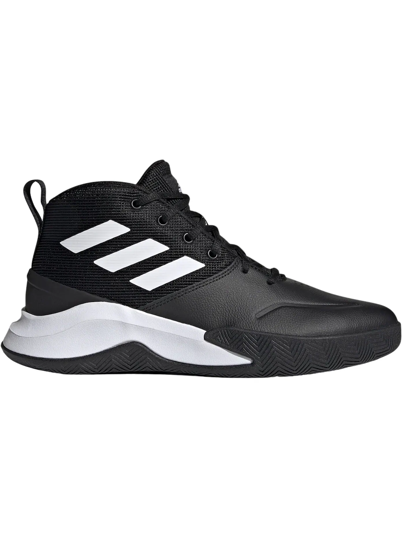 Мужские кроссовки для игры в баскетбол Adidas Ownthegame — изображение 1 из 1, черный/белый/черный