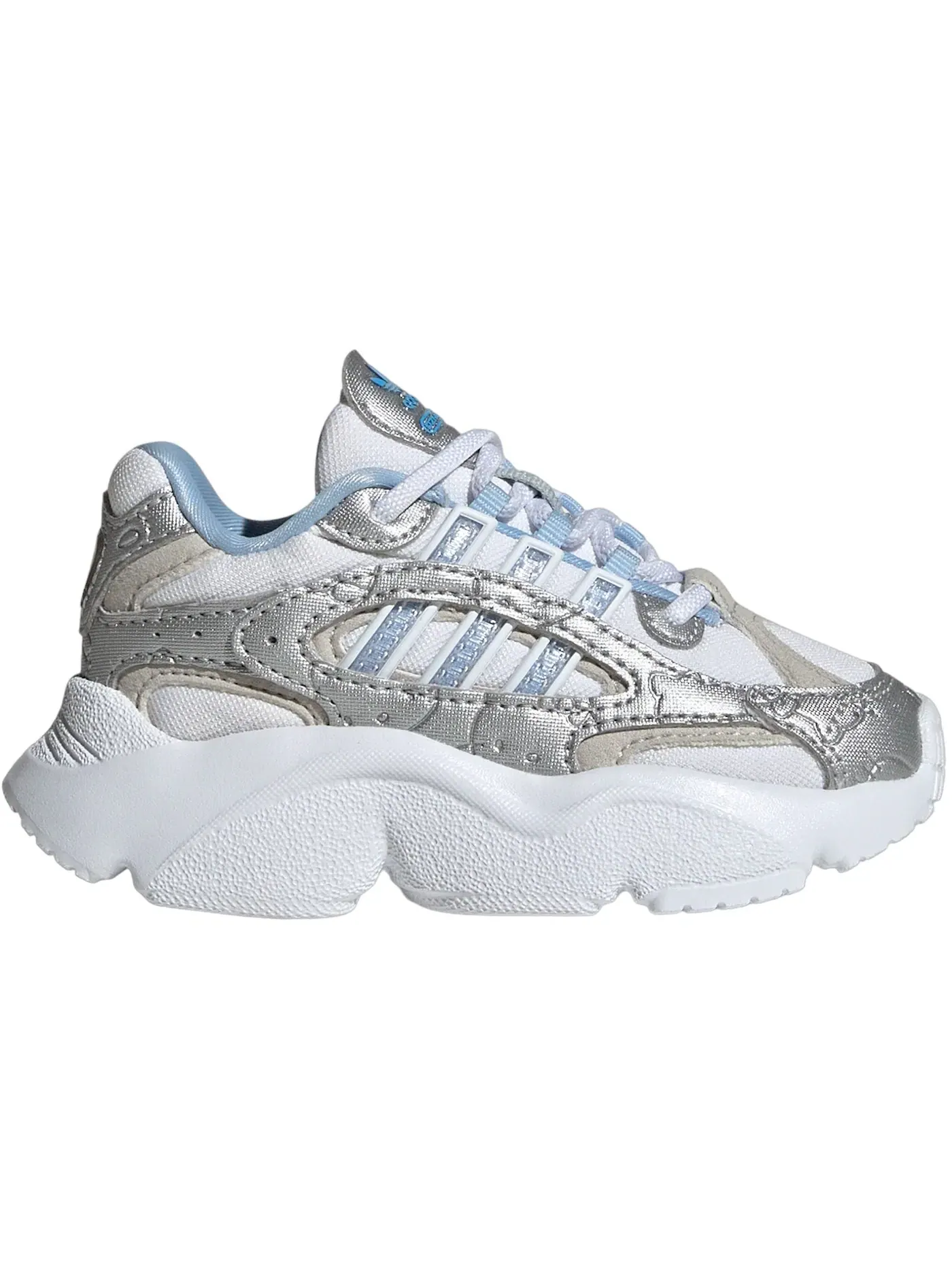 Детские кроссовки Lifestyle с контрастными вставками Adidas Ozmillen EL — изображение 1 из 1, белый/синий/серый