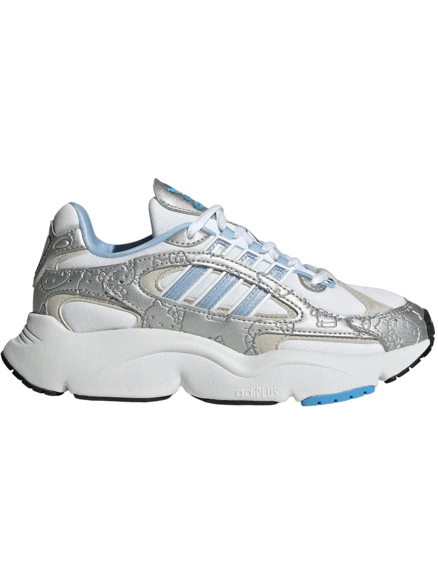 Детские кроссовки Lifestyle для девочек Adidas Ozmillen — изображение 1 из 1, белый/синий/серый