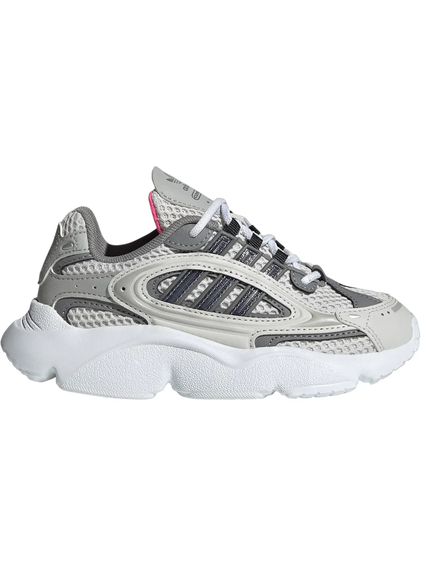 Детские кроссовки с шнуровкой Adidas Ozmillen Laces Adidas — изображение 1 из 1, серый/серый/белый