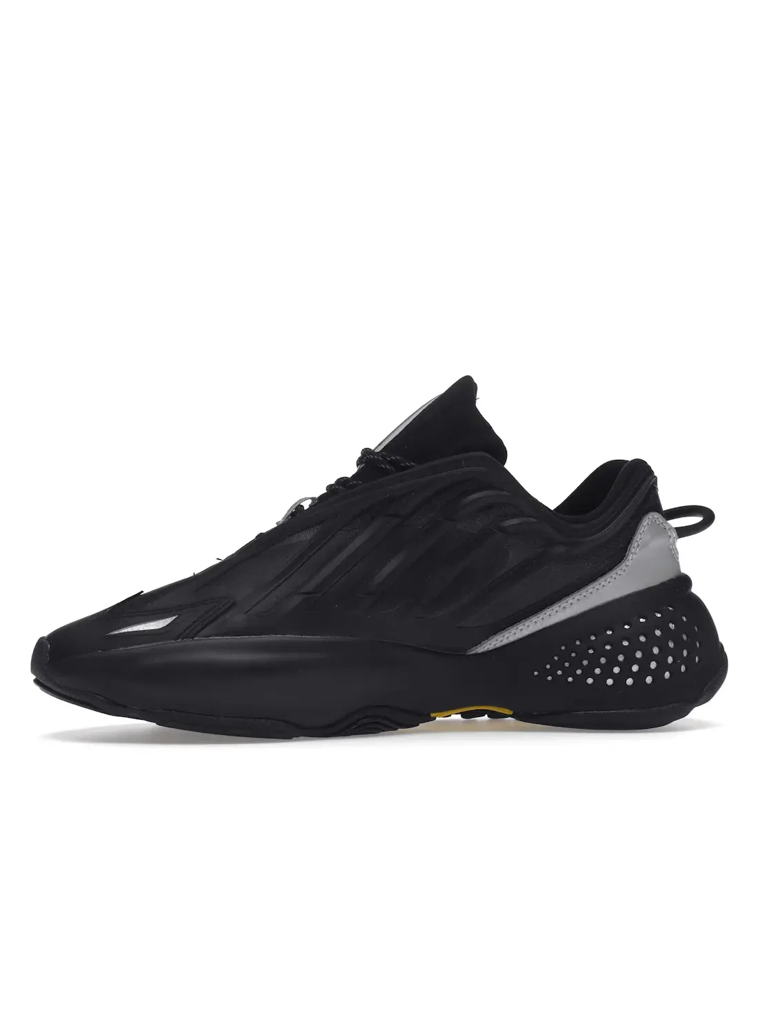 Мужские кроссовки с контрастными вставками Adidas Ozrah — изображение 3 из 4, черный/черный/серый