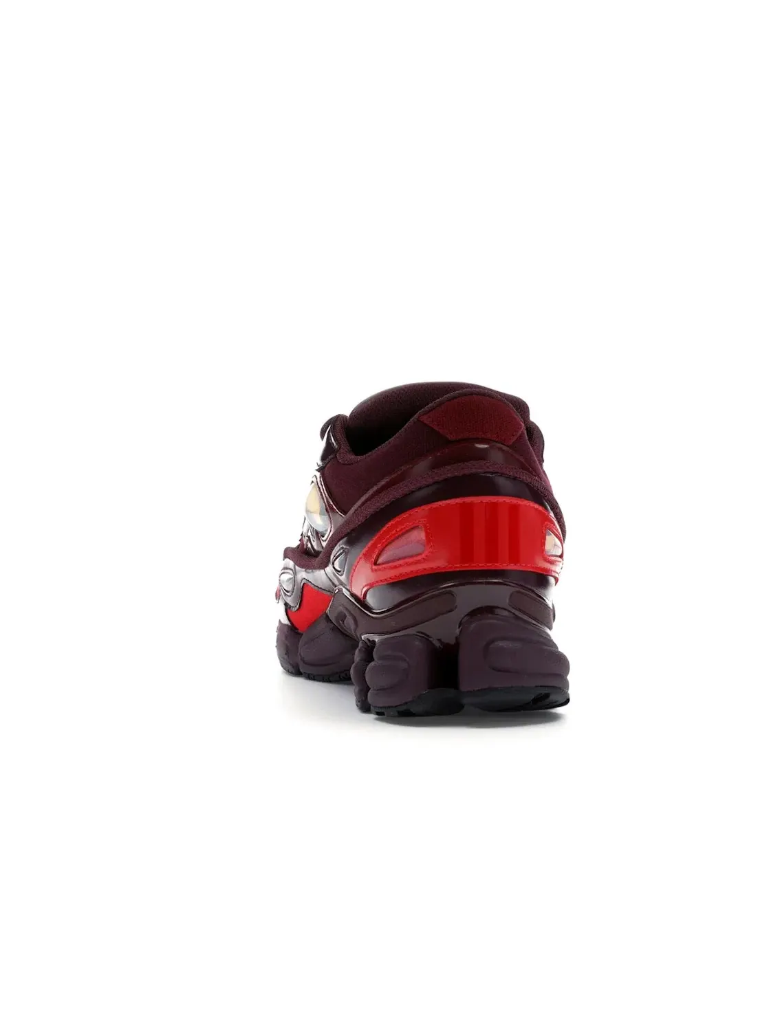 Мужские кроссовки из лаковой кожи и канваса с принтом Adidas Ozweego 3 Raf Simons — изображение 4 из 4, бордовый