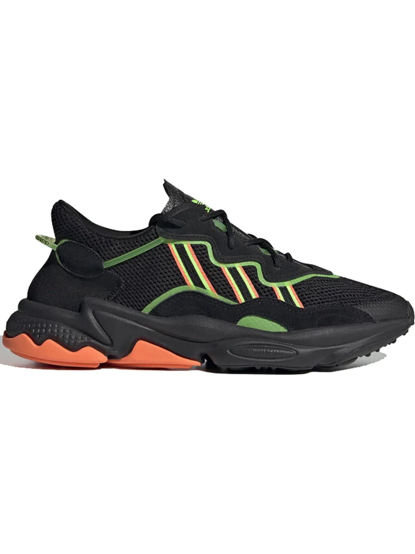 Мужские кроссовки Lifestyle Ozweego Adidas — изображение 1 из 1, черный/зеленый