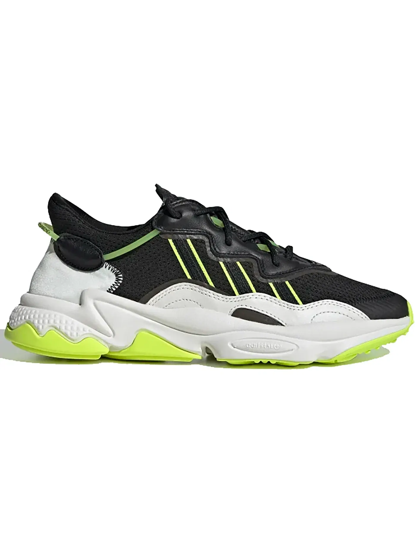 Мужские кроссовки Lifestyle с амортизацией Ozweego Adidas — изображение 1 из 1, черный белый желтый