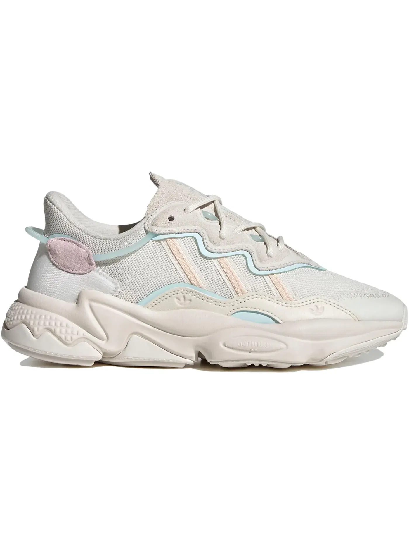 Женские кроссовки Lifestyle Ozweego Adidas — изображение 1 из 1, белый/оранжевый/синий