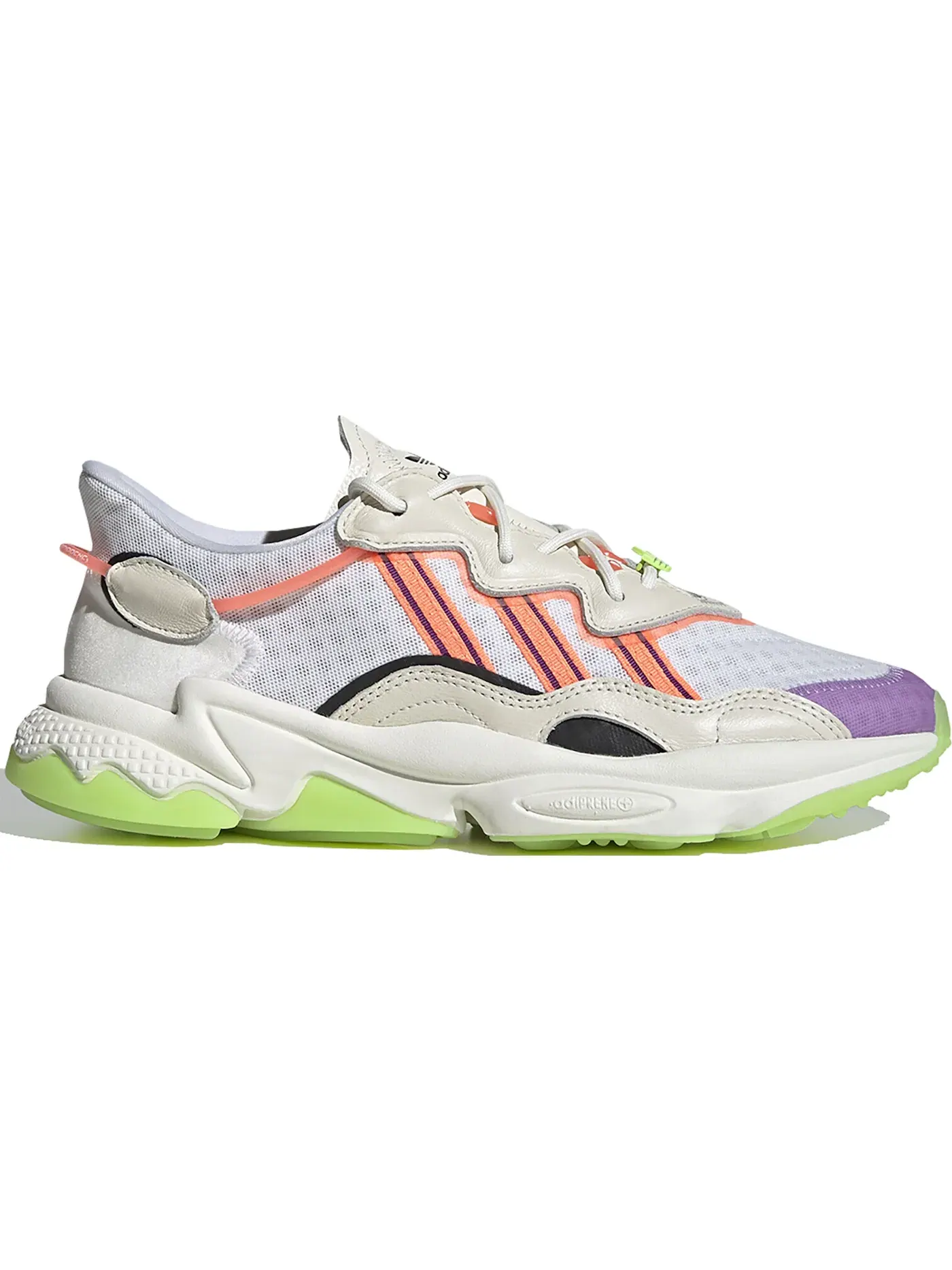 Мужские кроссовки для активного отдыха Adidas Ozweego Chaos — изображение 1 из 1, белый зеленый фиолетовый