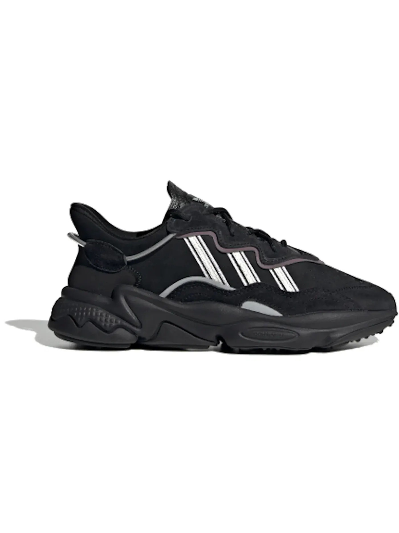 Женские кроссовки Lifestyle Ozweego Adidas — изображение 1 из 1, черный белый фиолетовый
