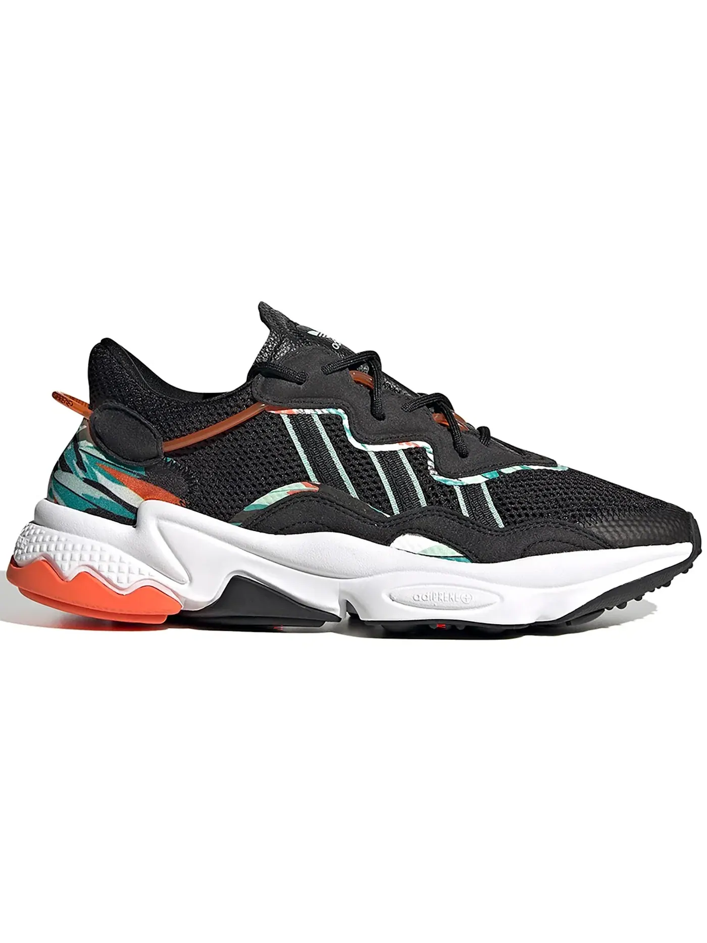 Мужские кроссовки с принтом Ozweego Adidas — изображение 1 из 1, черный черный белый