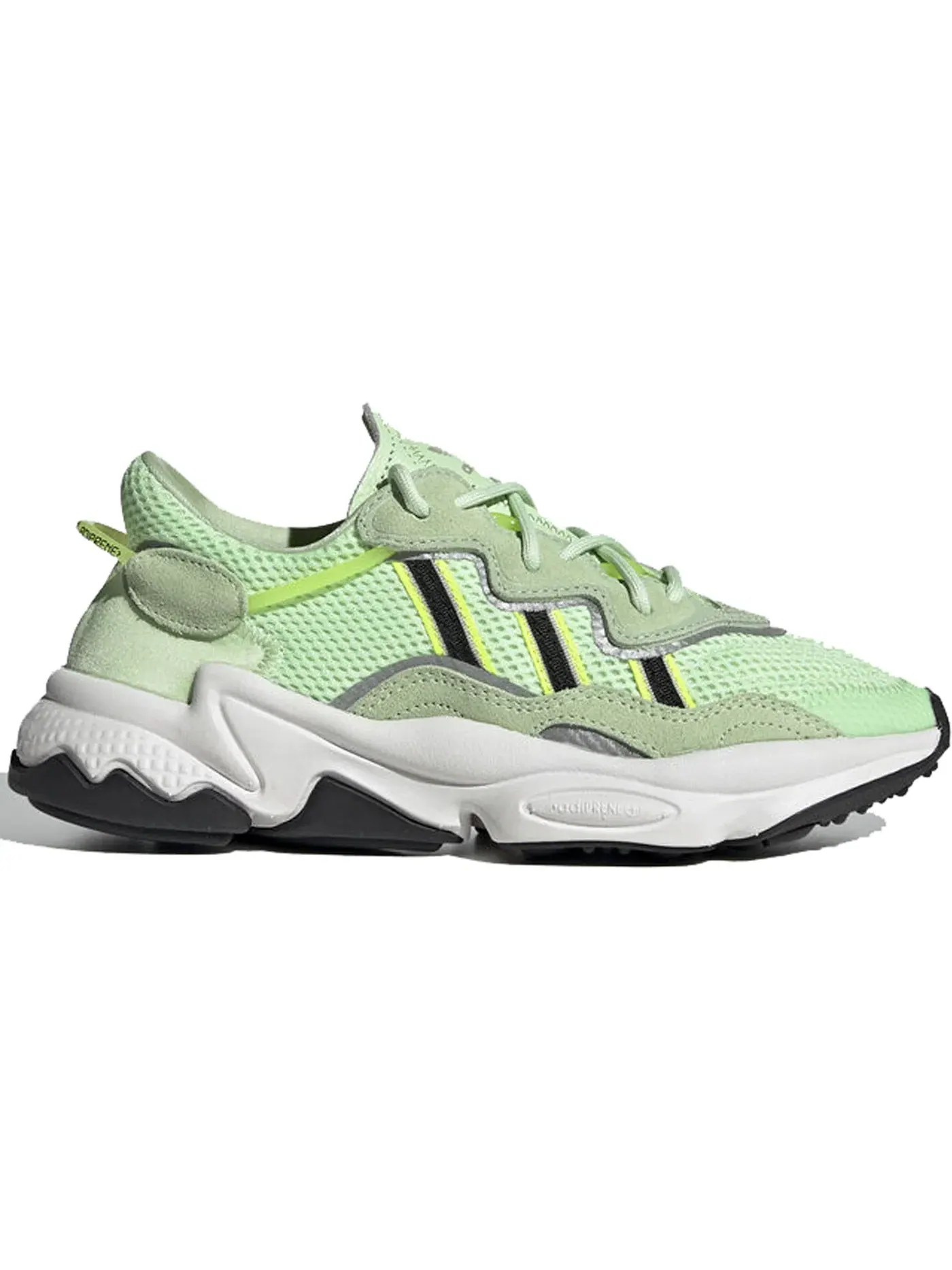 Детские кроссовки Lifestyle с сетчатым верхом Adidas Ozweego — изображение 1 из 1, зеленый/черный/желтый