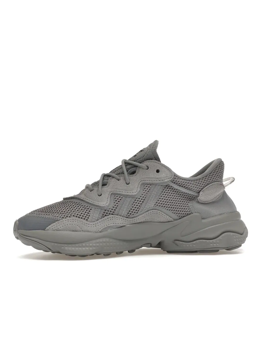 Мужские кроссовки с трикотажным верхом Adidas Ozweego — изображение 3 из 4, серый/серый/черный