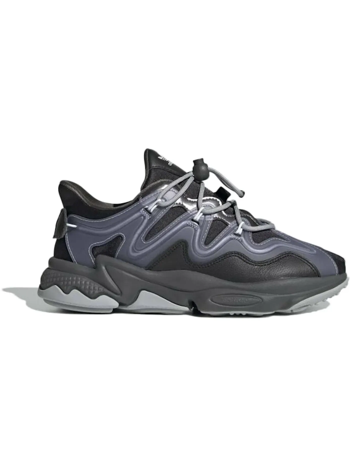 Женские кроссовки Lifestyle Adidas Ozweego Plus — изображение 1 из 1, черный/серый/фиолетовый