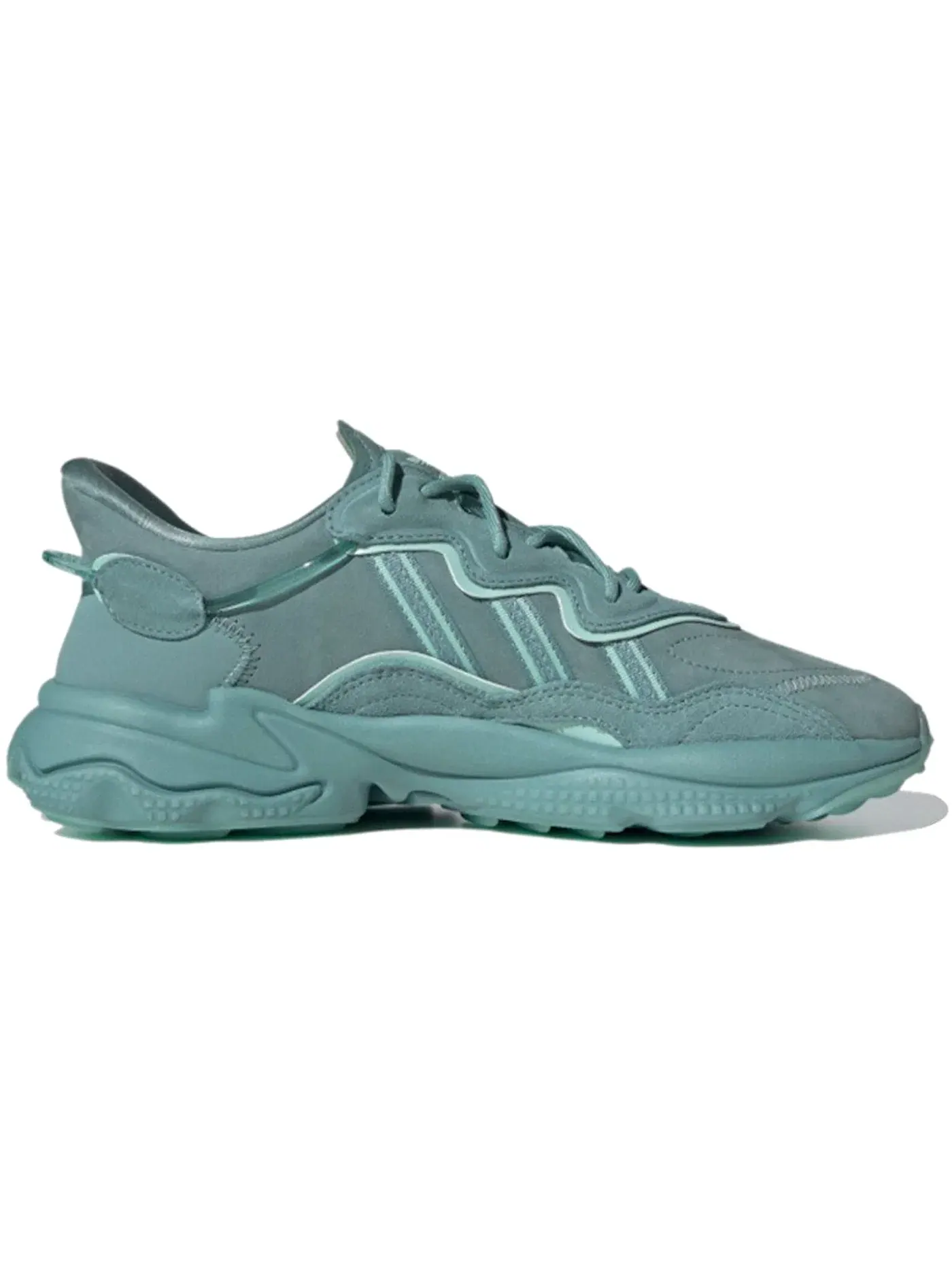 Унисекс кроссовки Lifestyle модели Ozweego от бренда Adidas — изображение 1 из 1, зеленый/черный