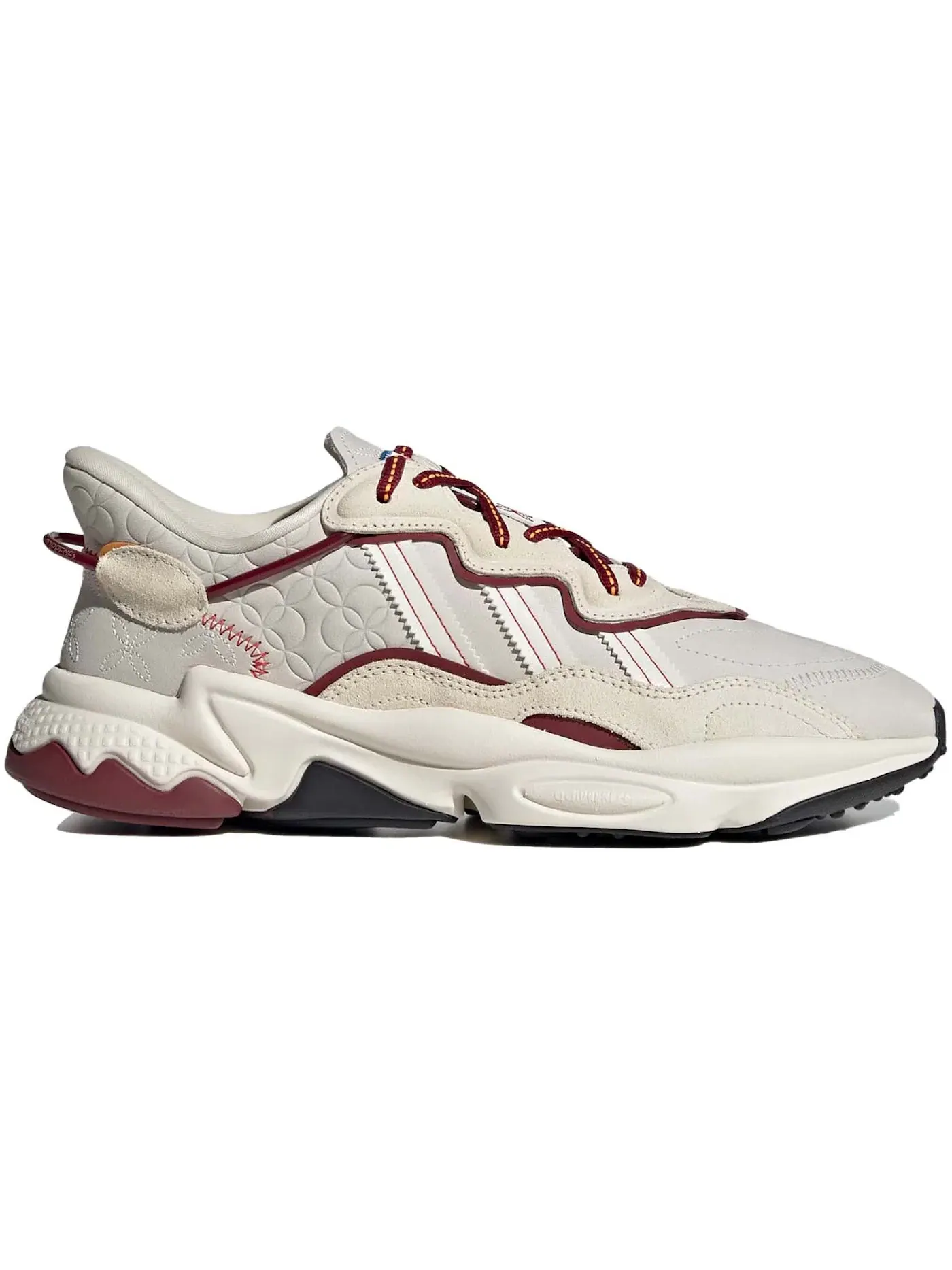 Мужские кроссовки Lifestyle Ozweego Adidas — изображение 1 из 1, белый/белый/бордовый