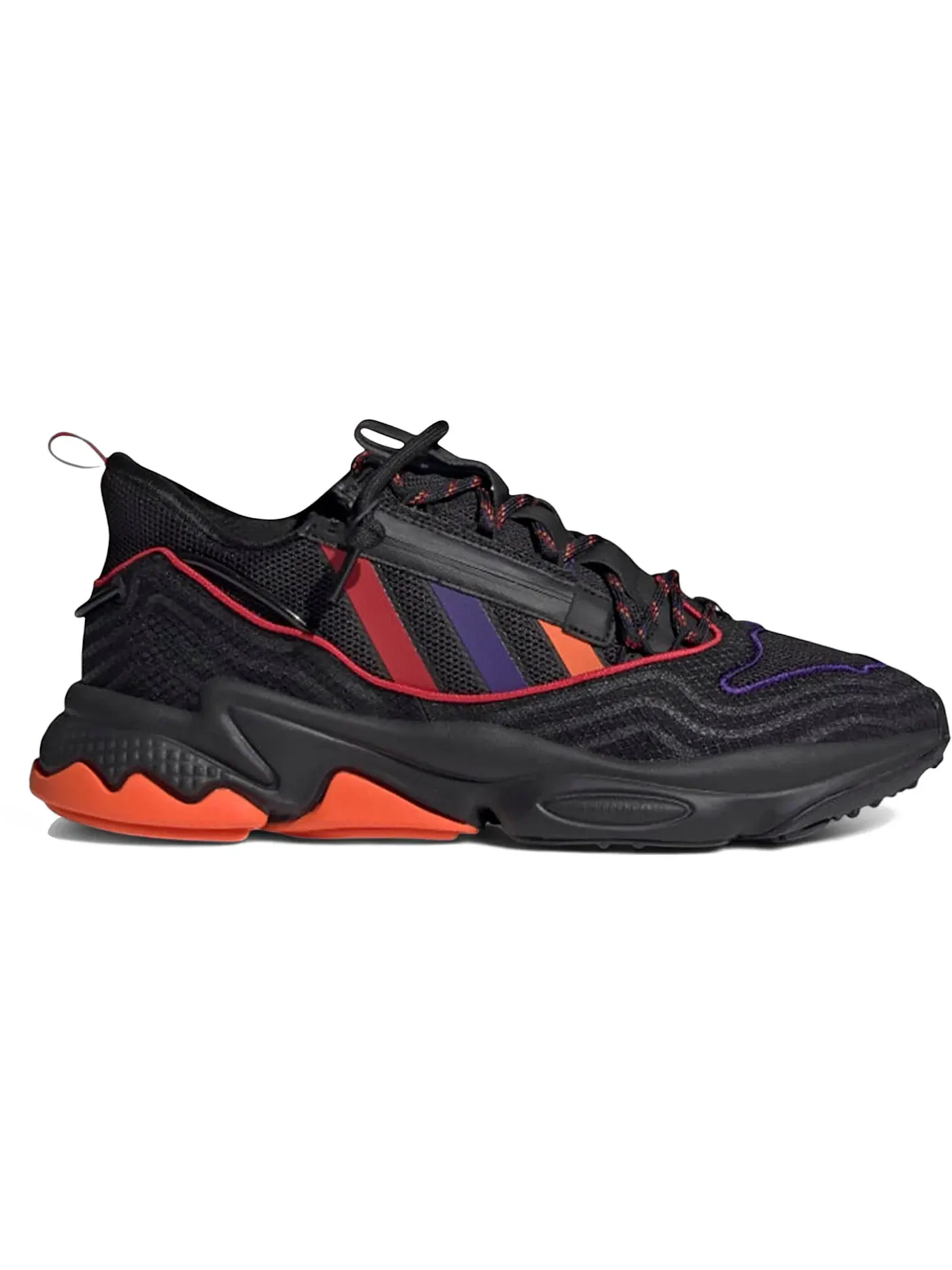 Мужские кроссовки Lifestyle Ozweego Zip Adidas — изображение 1 из 1, черный черный оранжевый