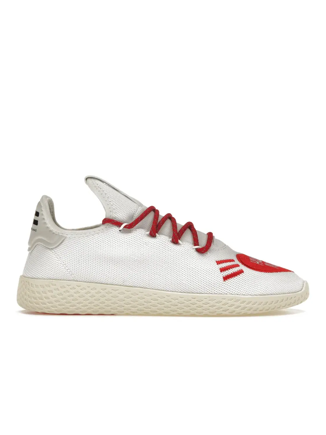 Мужские кроссовки с принтом Adidas Pharrell Tennis Hu — изображение 1 из 4, белый/белый-красный