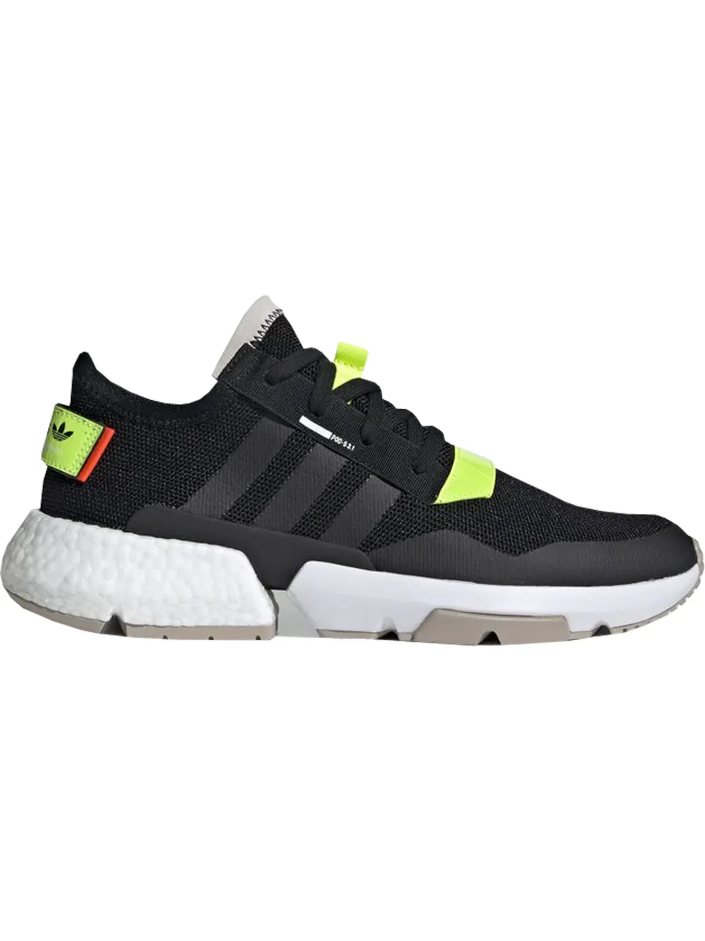 Мужские кроссовки с контрастными вставками Adidas POD-S3.1 — изображение 1 из 1, черный/желтый/белый