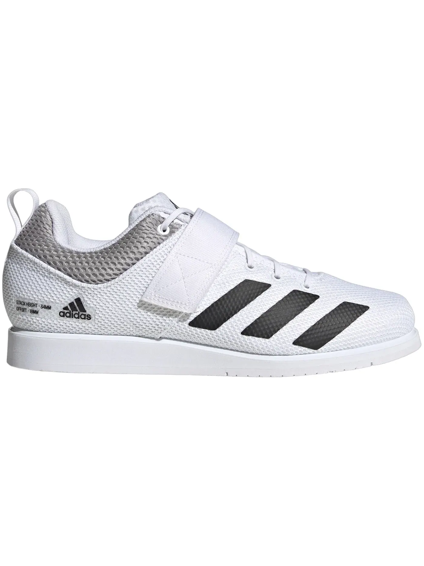 Мужские кроссовки для тренировок Adidas Powerlift 5 — изображение 1 из 1, белый/черный/серый