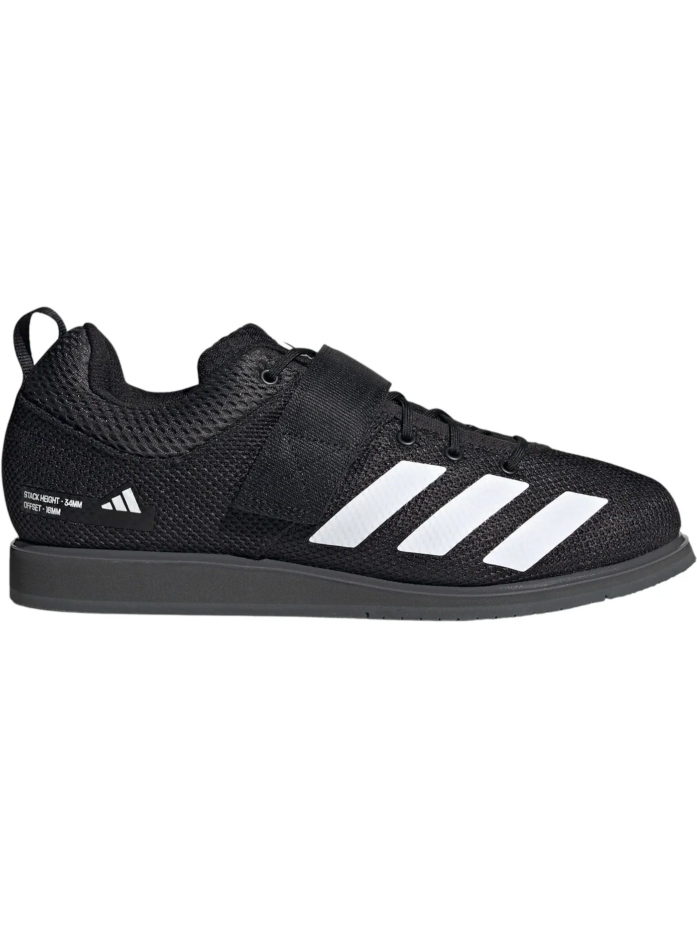 Мужские кроссовки для тяжелой атлетики Powerlift 5 Adidas — изображение 1 из 1, черный белый серый