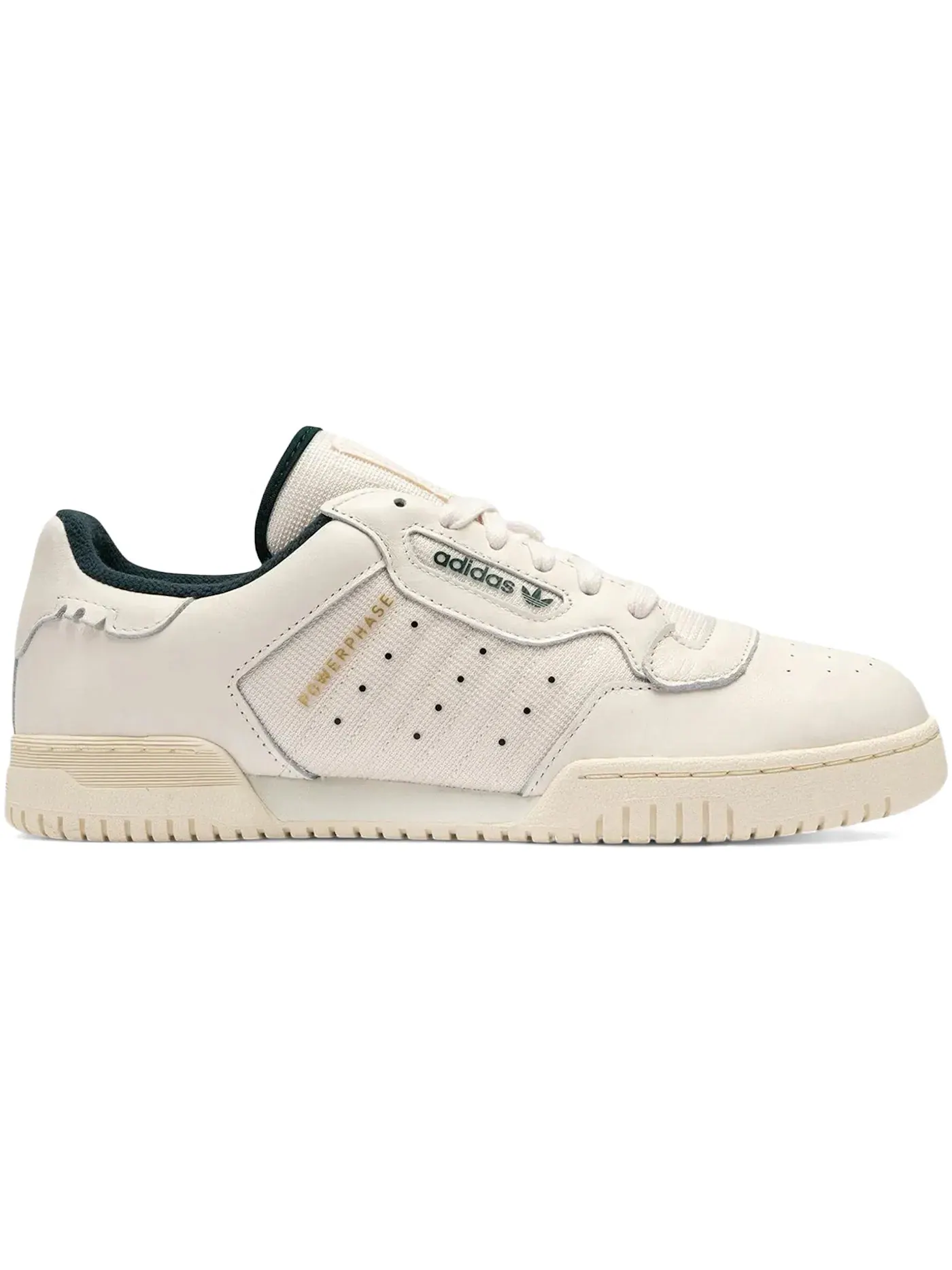 Мужские кроссовки lifestyle с замшевыми вставками Adidas Powerphase Adidas — изображение 1 из 1, белый/зеленый