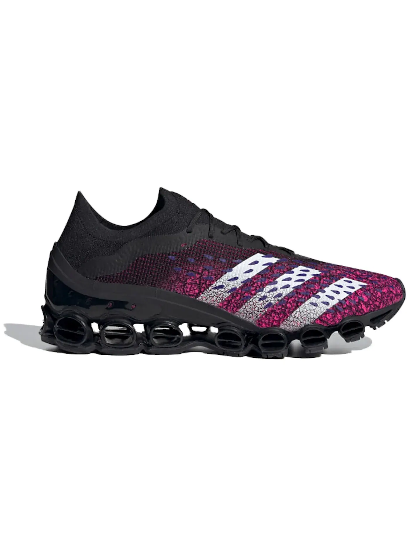Мужские кроссовки для футбола с принтом Adidas Predator 1 Microbounce Adidas — изображение 1 из 1, черный/белый/розовый