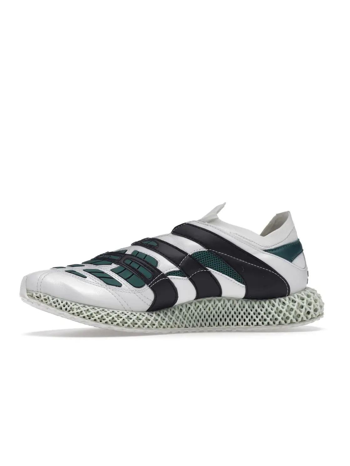 Мужские кроссовки с системой шнуровки Predator Accelerator 4D EQT Adidas — изображение 3 из 4, белый/черный-зеленый