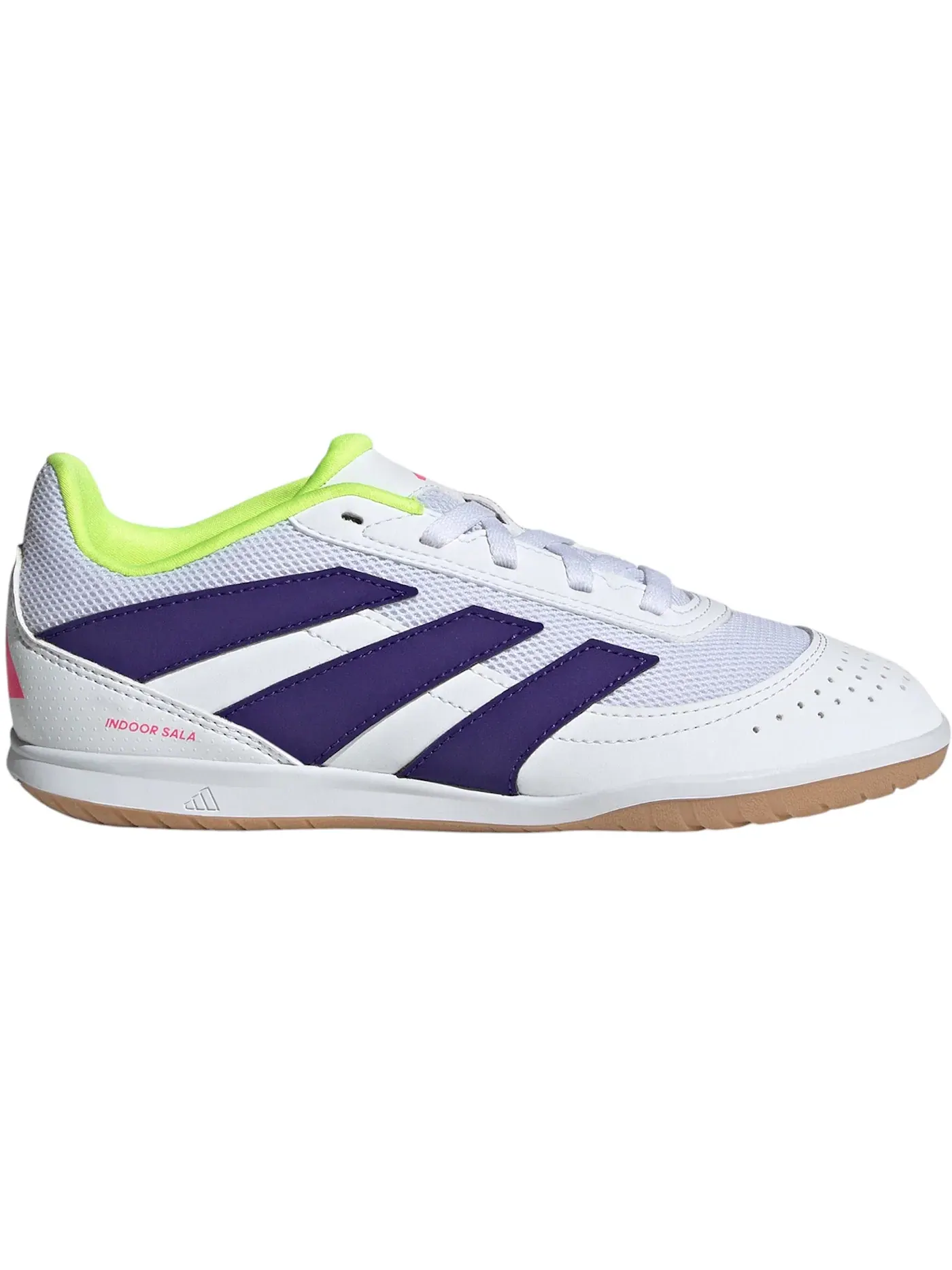 Детские кроссовки для зала с принтом Adidas Predator Club Indoor Sala Adidas — изображение 1 из 1, белый/фиолетовый