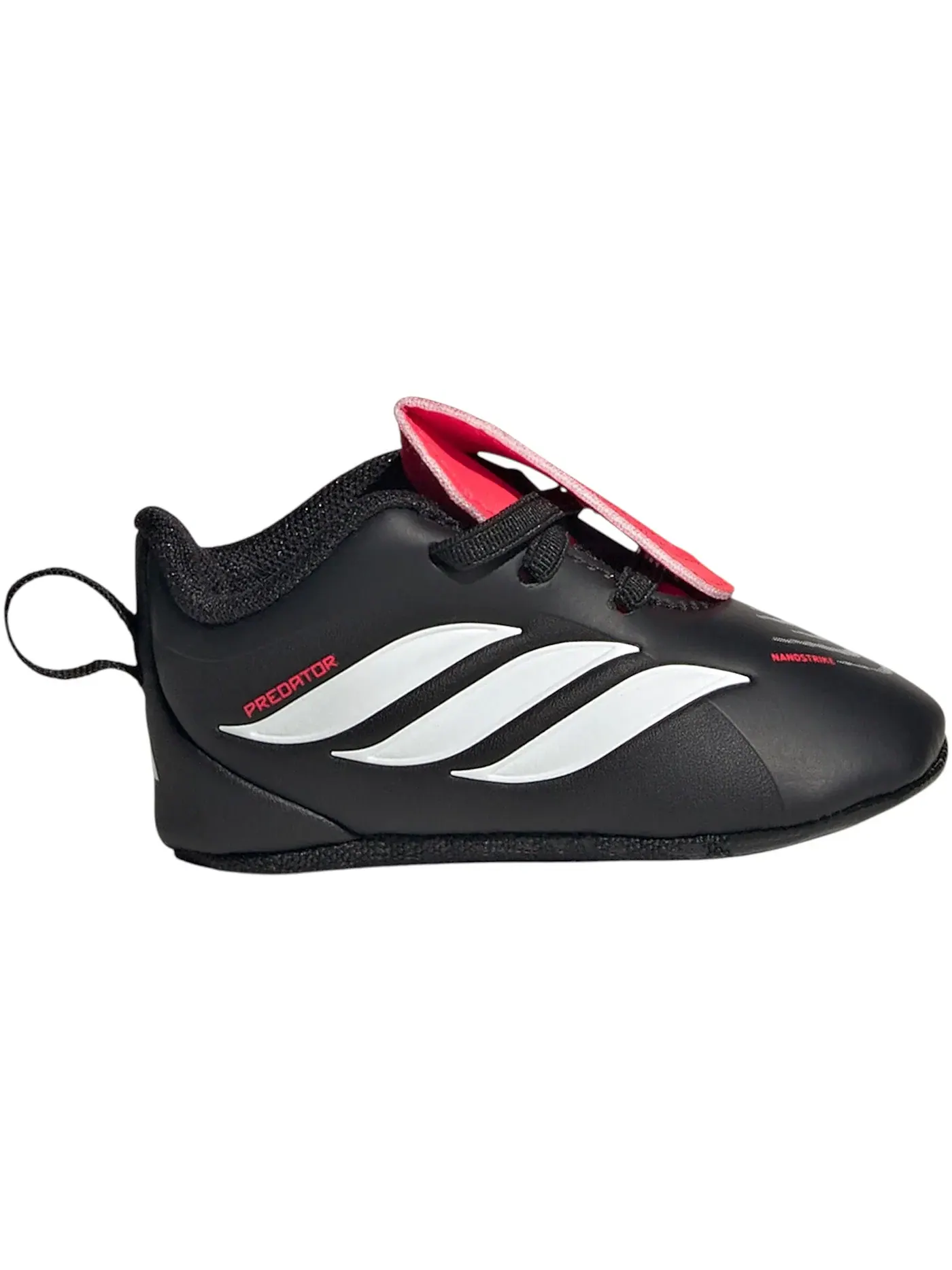 Детские кроссовки для мальчиков с длинным шнурком Adidas Predator Crib Adidas — изображение 1 из 1, черный белый красный