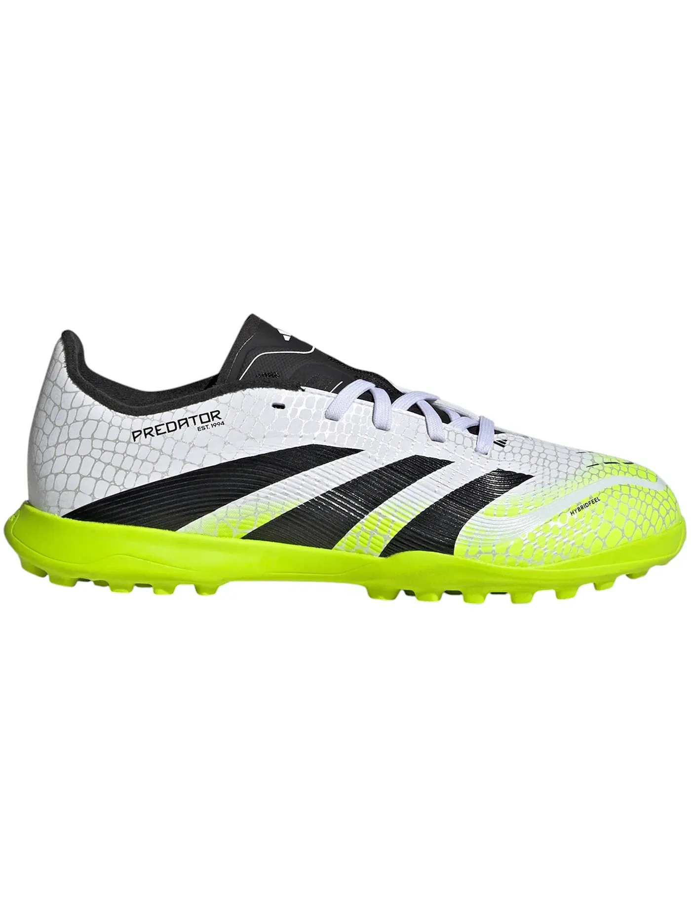 Детские кроссовки для футбола с шипами Adidas Predator League TF — изображение 1 из 1, белый черный