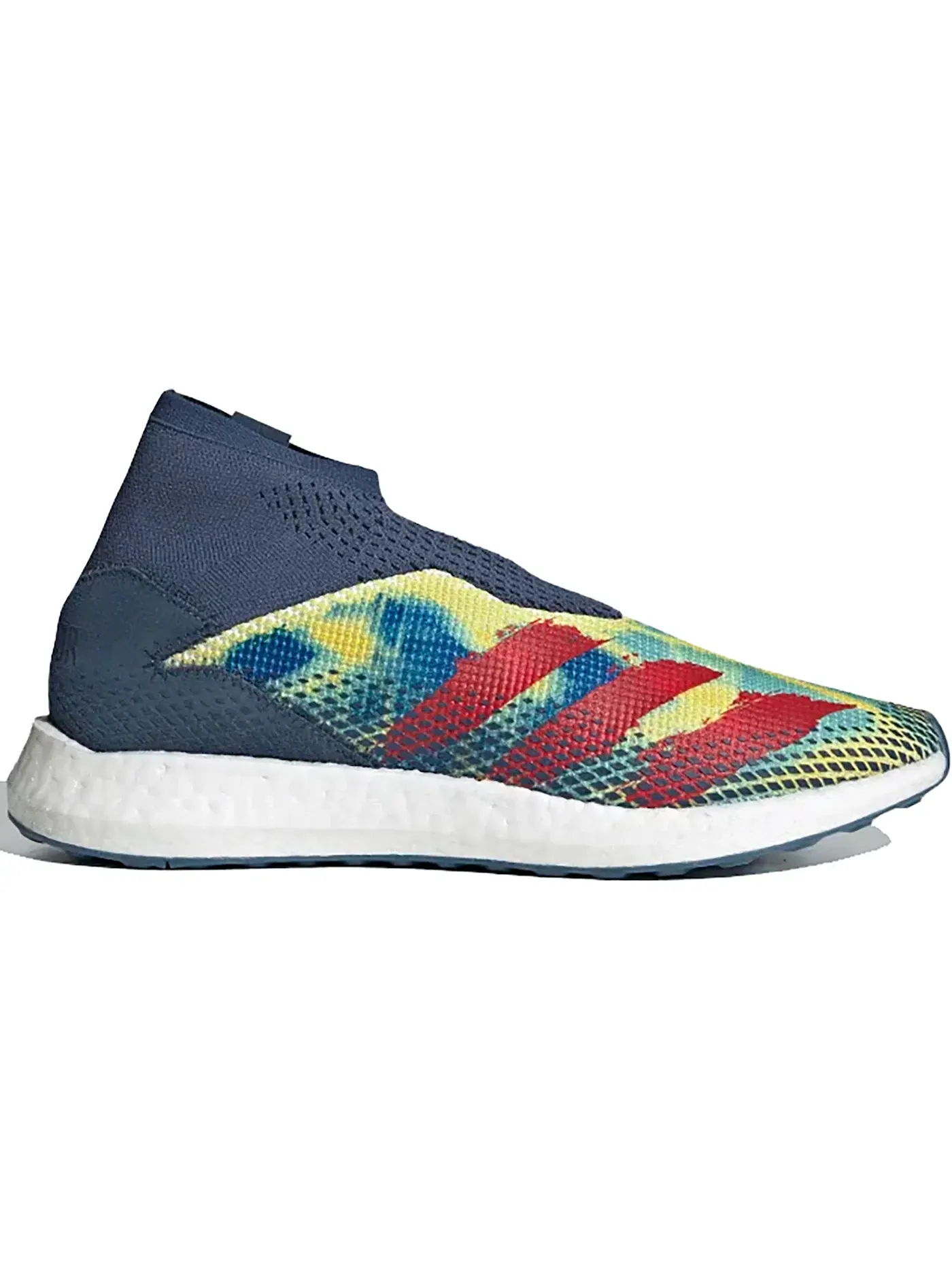 Мужские кроссовки для футбола с принтом Adidas Predator.1 Human Race — изображение 1 из 1, красный/светлый желтый