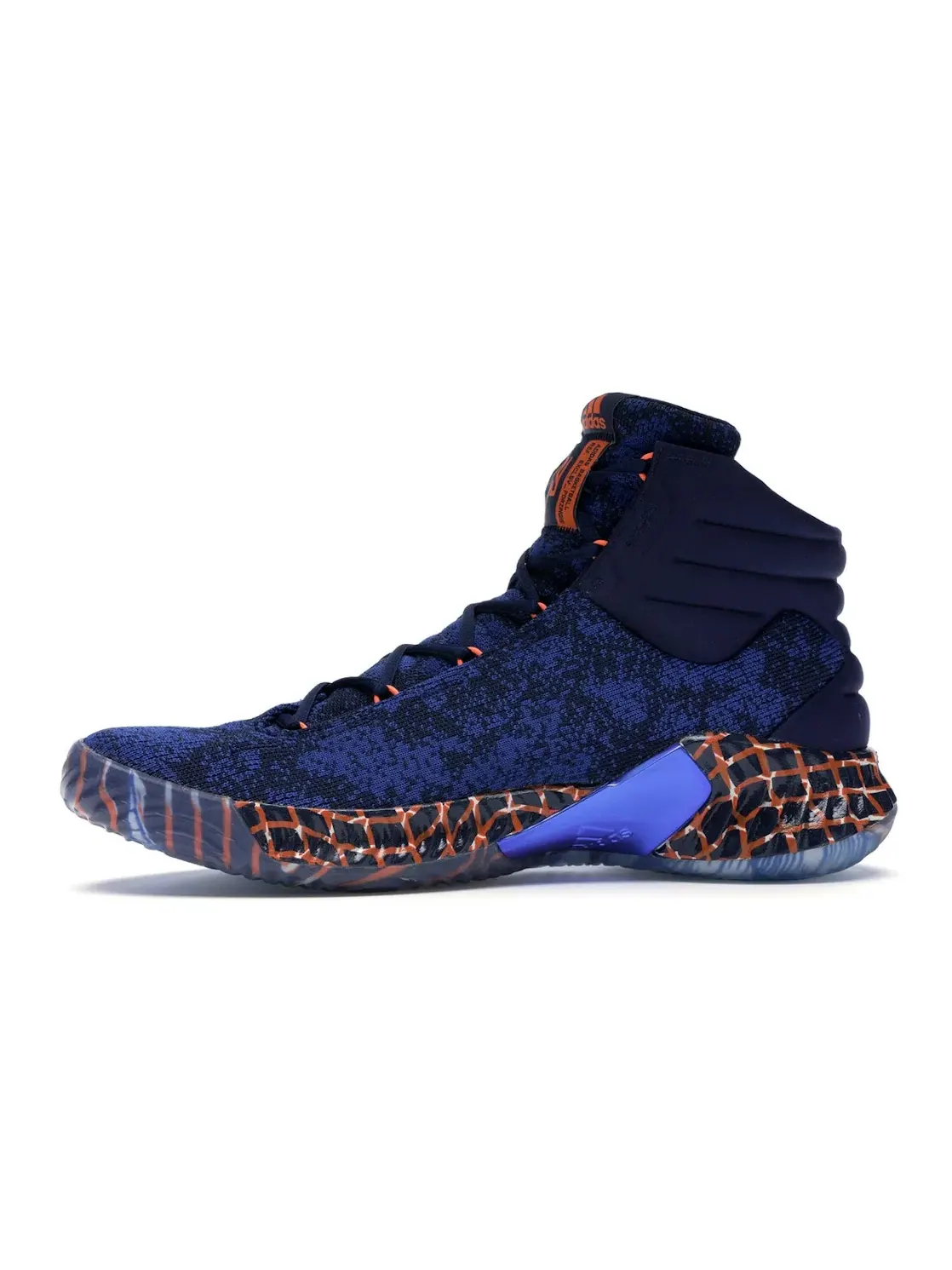 Мужские кроссовки для баскетбола Adidas Pro Bounce 2018 — изображение 3 из 4, синий/-оранжевый/белый