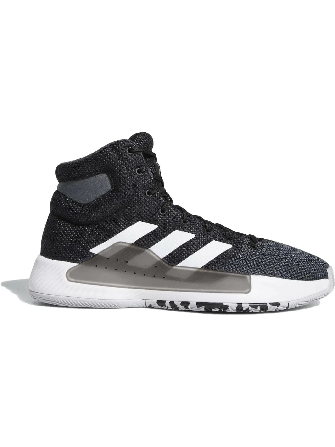 Мужские баскетбольные кроссовки Adidas Pro Bounce Madness 2019 — изображение 1 из 1, черный/белый/серый
