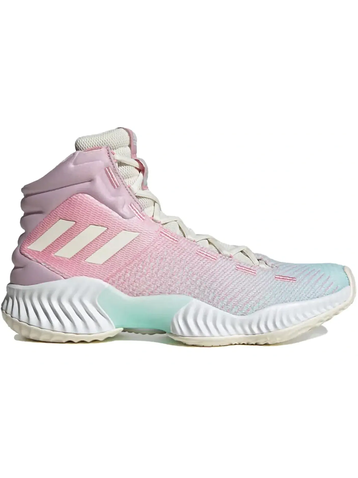 Мужские кроссовки для баскетбола Adidas Pro Bounce Mid 2018 — изображение 1 из 1, розовый/синий/белый