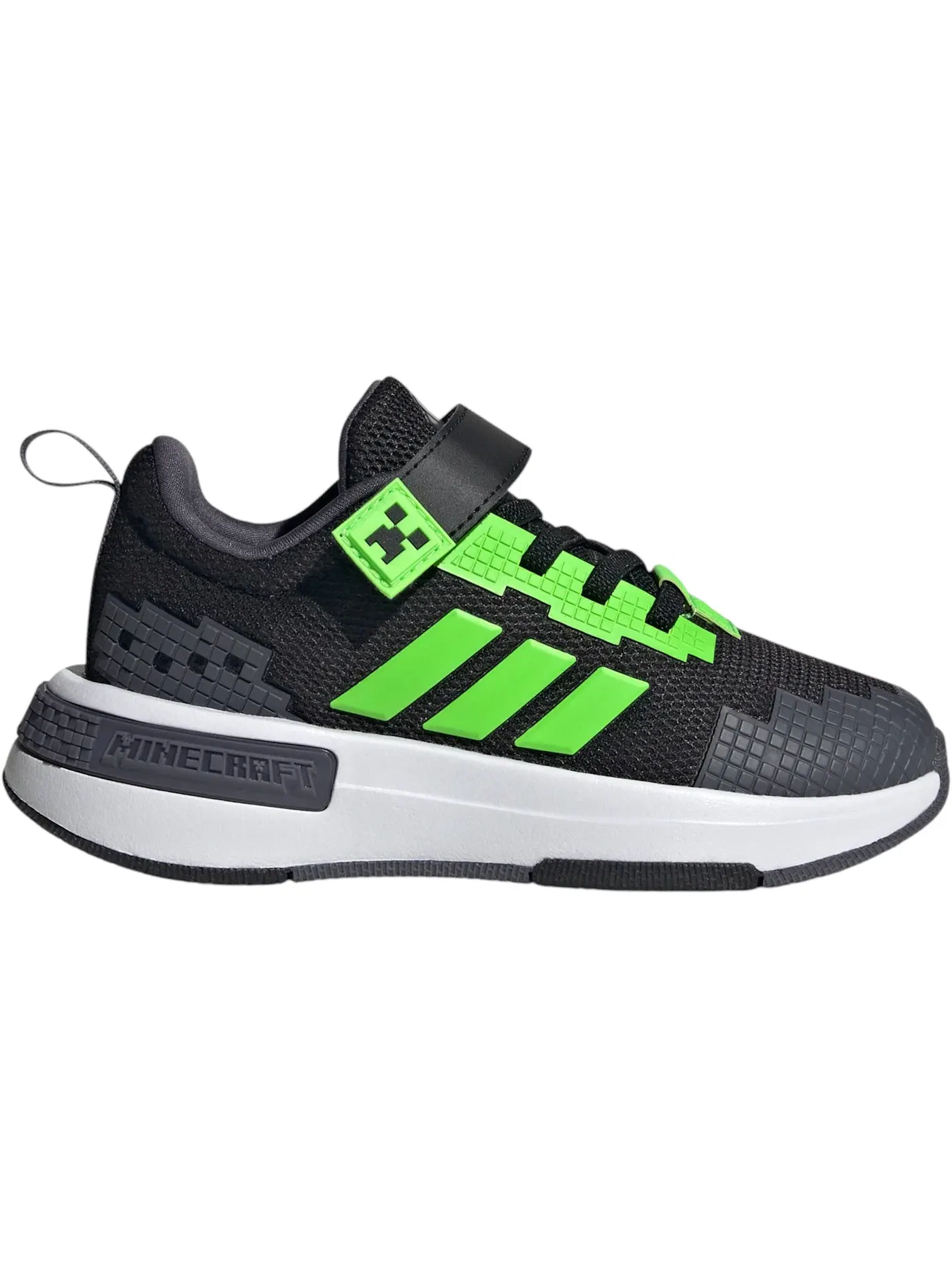 Детские кроссовки Lifestyle с дизайном Minecraft Adidas Pro — изображение 1 из 1, черный/белый