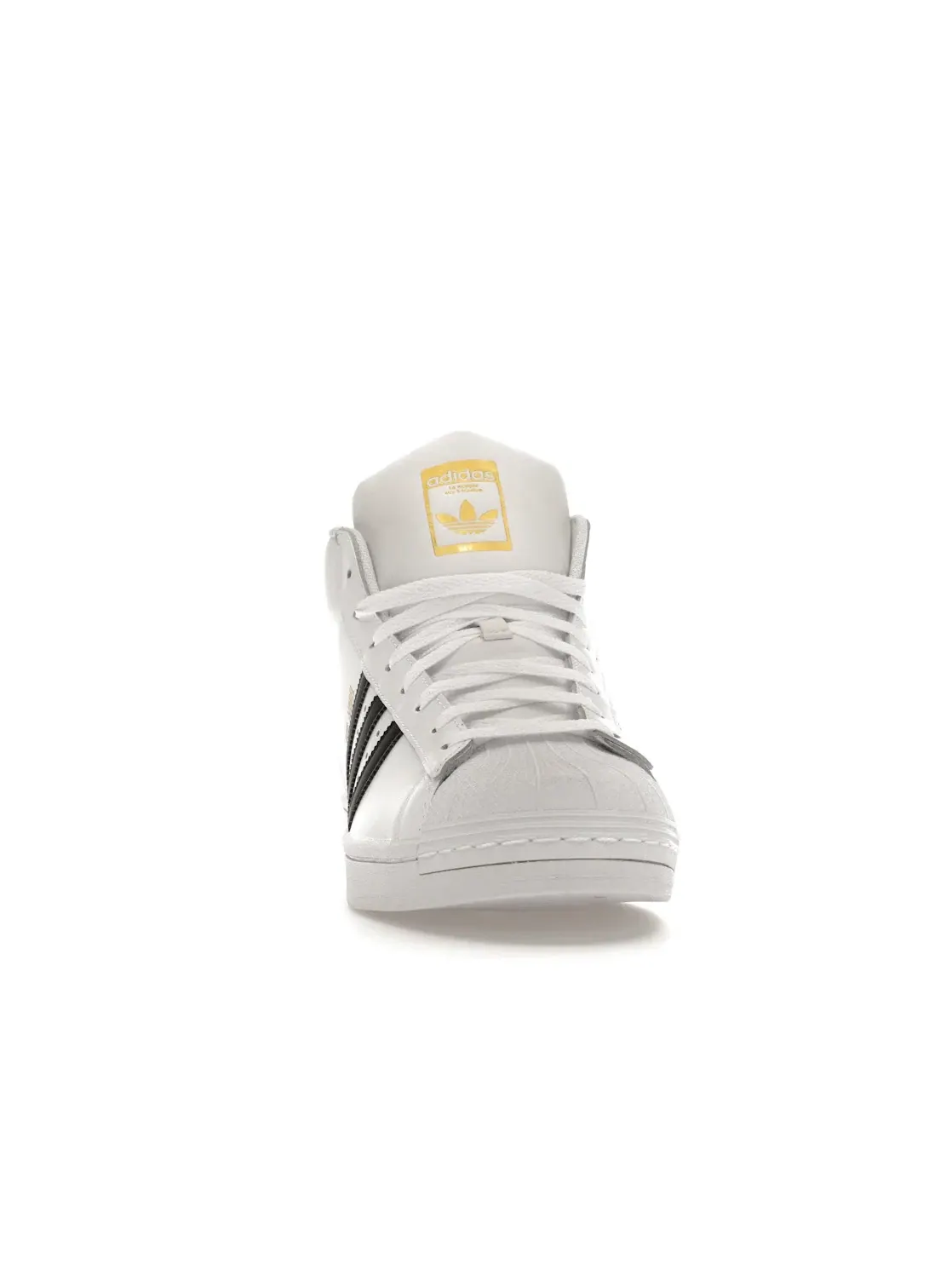 Мужские кроссовки Lifestyle с кожаным верхом Adidas Pro Model Adidas — изображение 2 из 4, белый/черный/золотистый