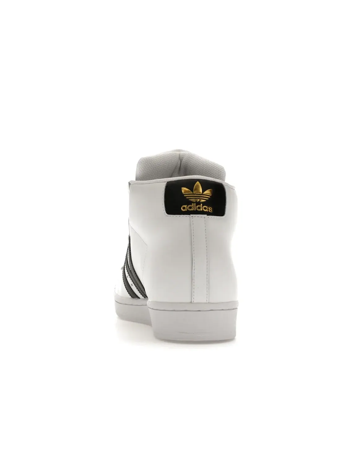 Мужские кроссовки Lifestyle с кожаным верхом Adidas Pro Model Adidas — изображение 4 из 4, белый/черный/золотистый