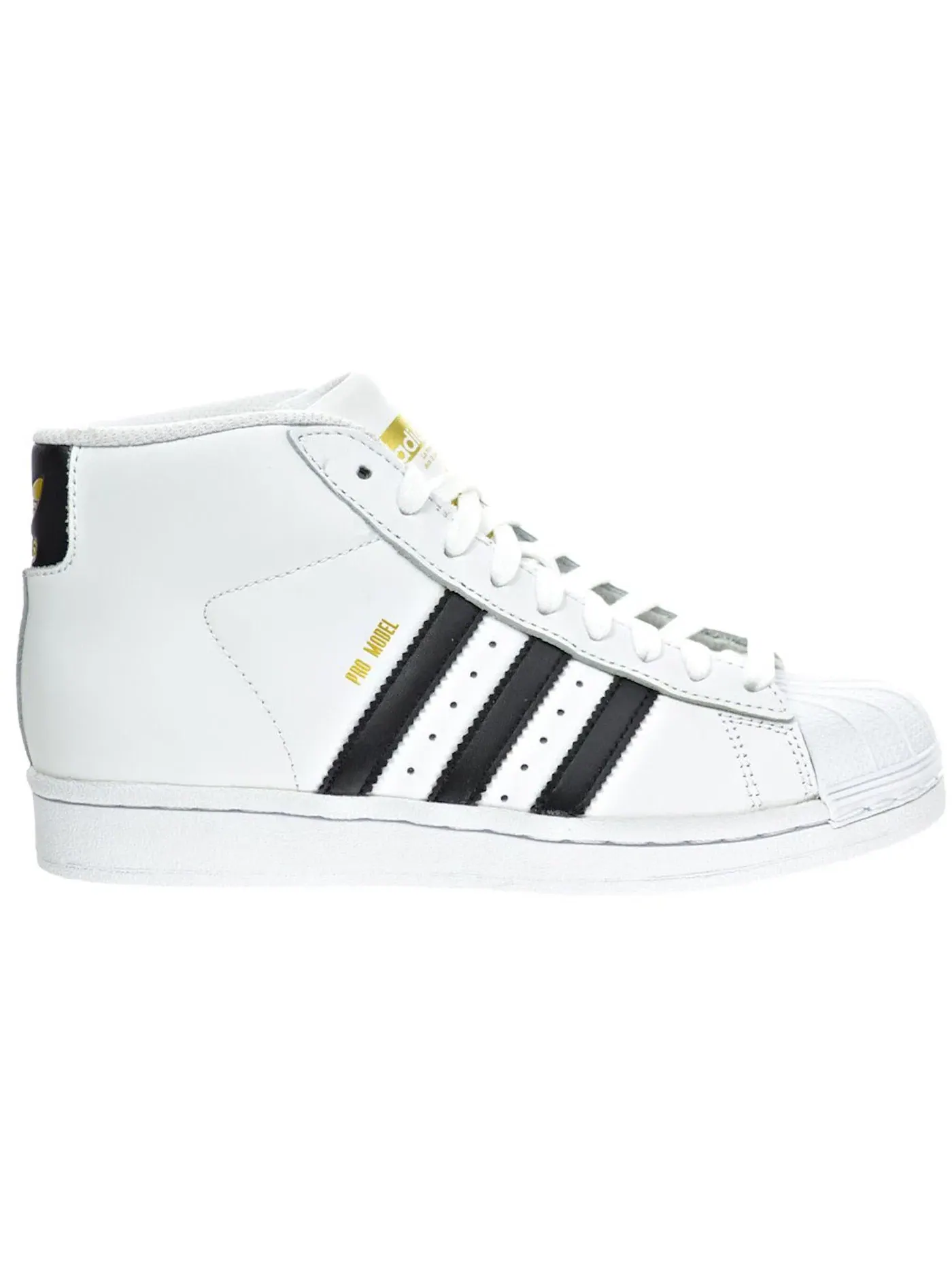Детские кроссовки с замшевыми вставками Adidas Pro Model — изображение 1 из 1, белый/черный