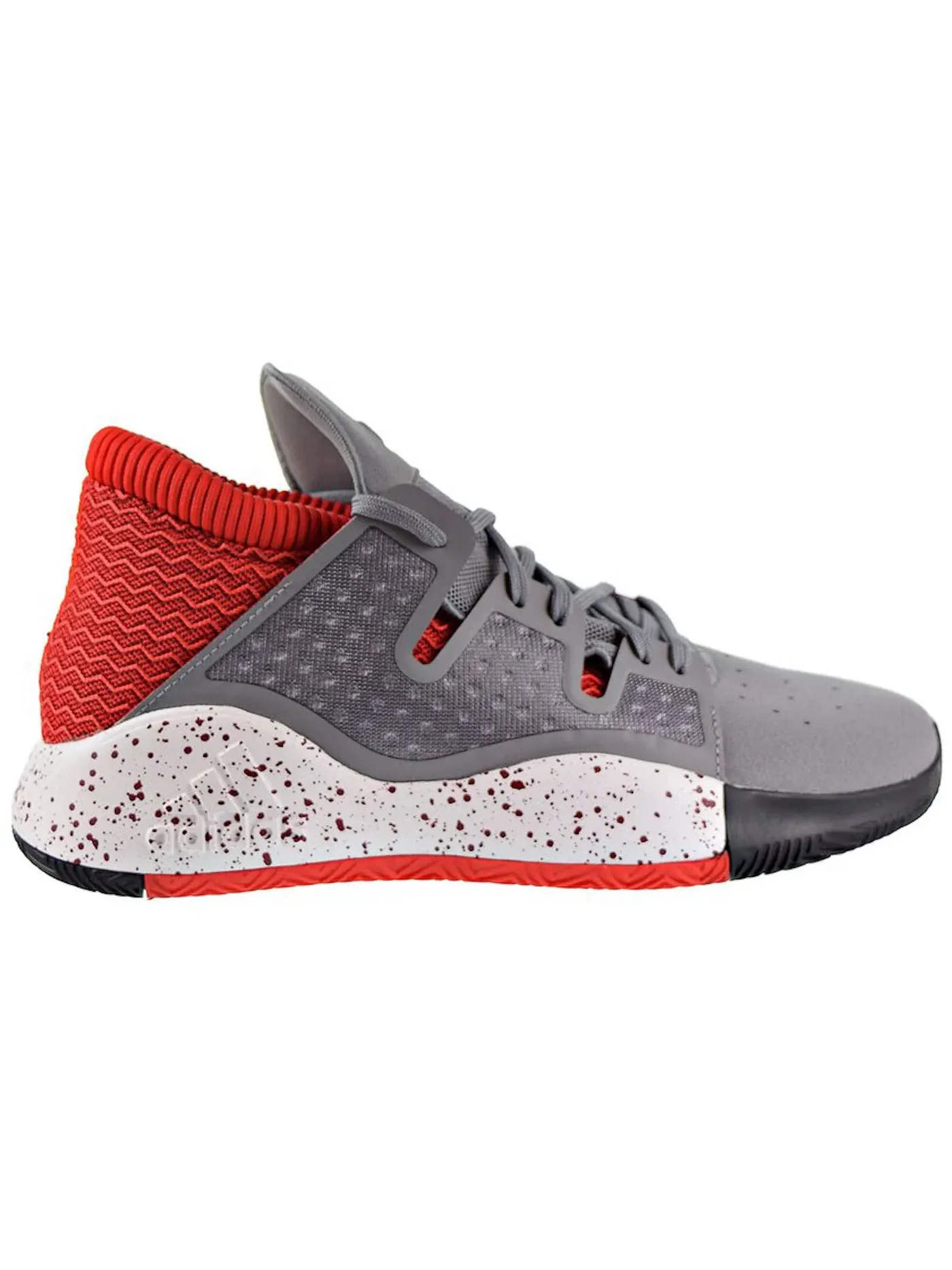 Мужские кроссовки для баскетбола Adidas Pro Vision Adidas — изображение 1 из 1, серый/бордовый/красный