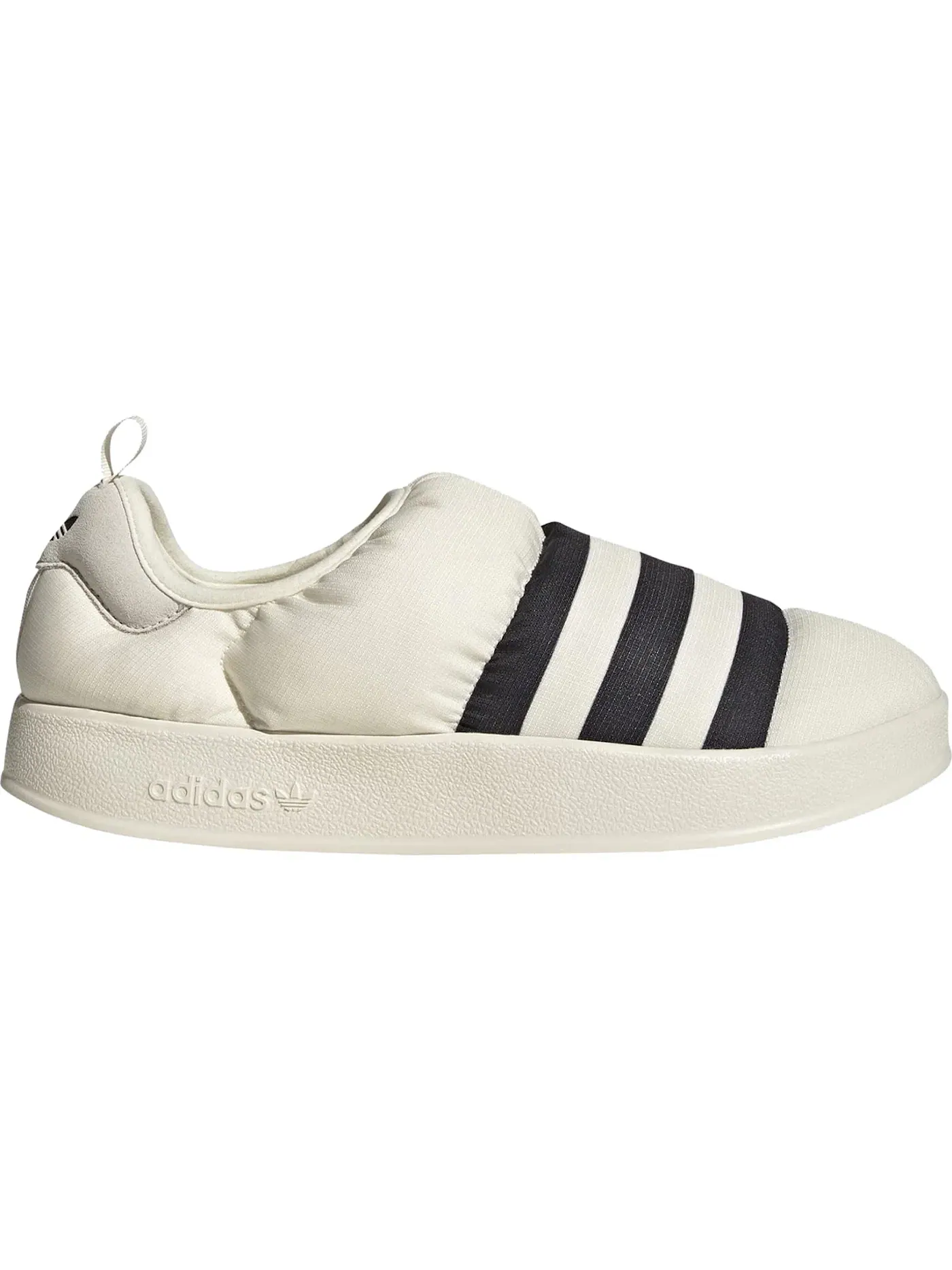 Мужские кроссовки Lifestyle с длинным языком Adidas Puffylette — изображение 1 из 1, белый/черный/белый
