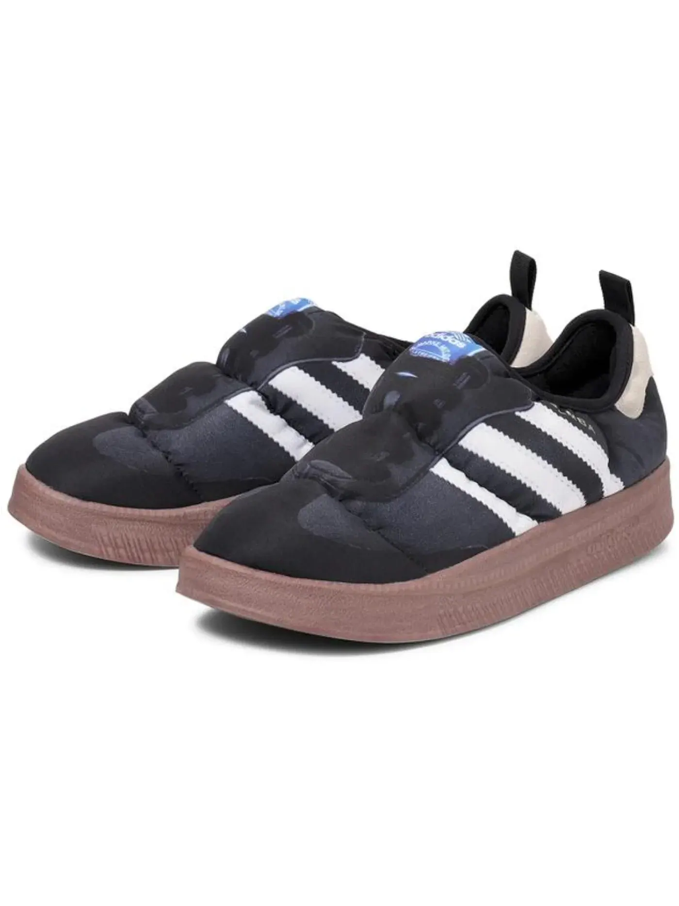 Мужские кроссовки Lifestyle Adidas Puffylette — изображение 1 из 1, черный/белый/коричневый