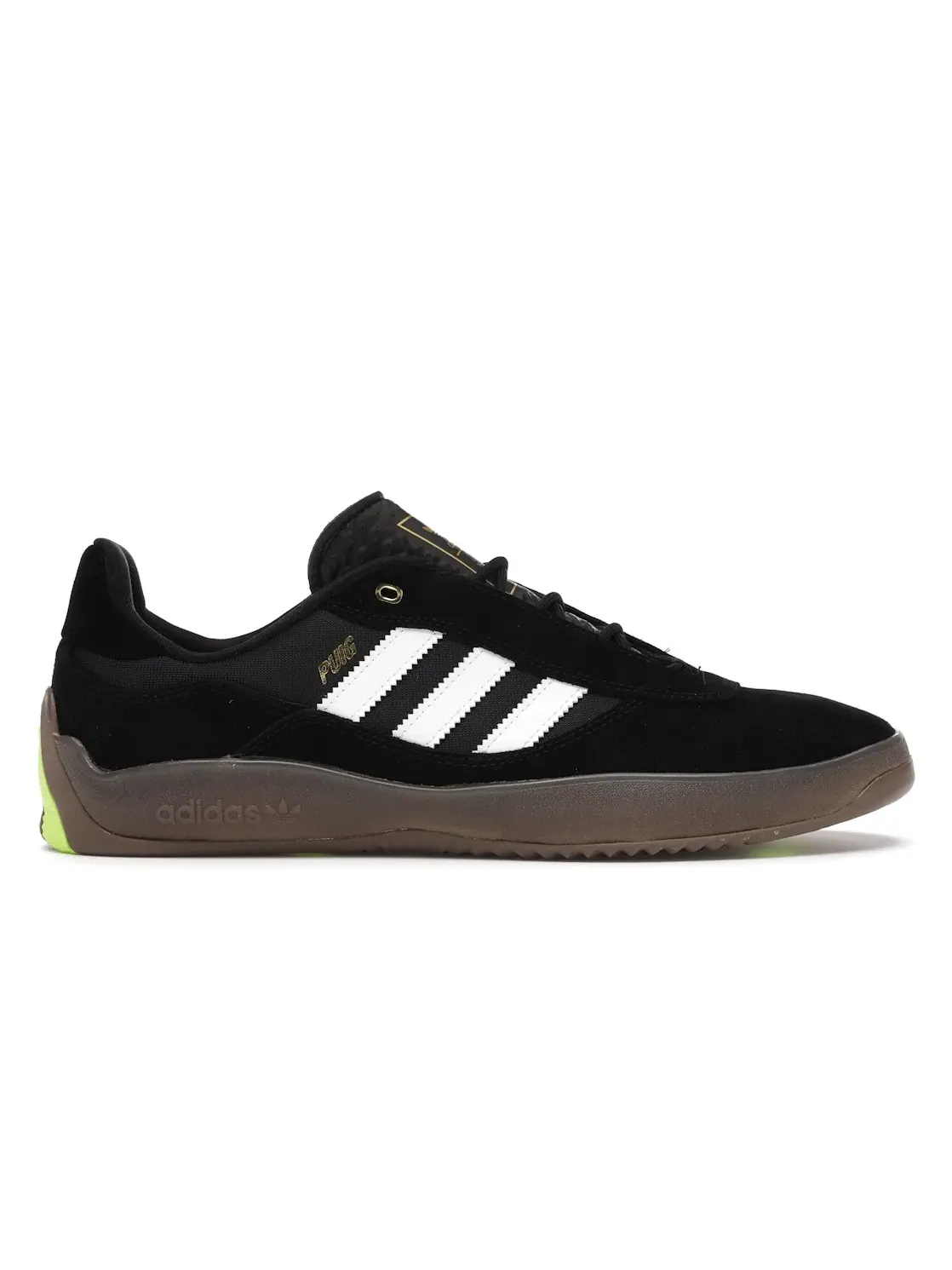 Мужские кроссовки с perforations Adidas Puig — изображение 1 из 4, черный/зеленый