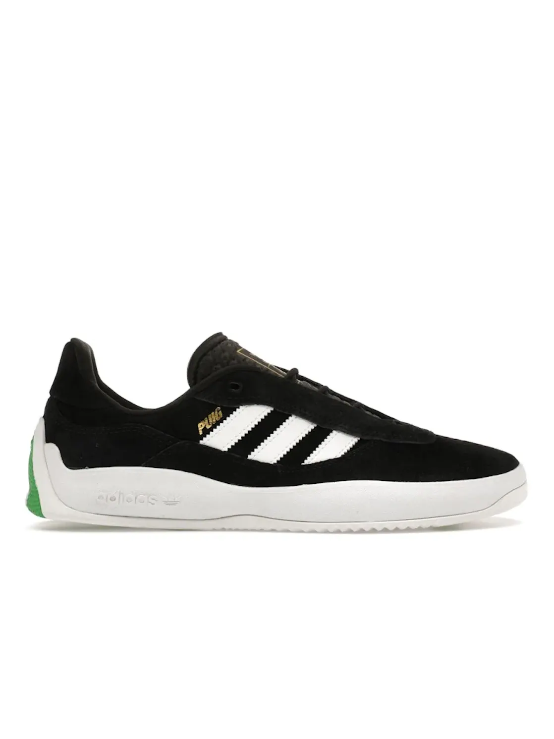 Мужские кроссовки для бега Adidas Puig — изображение 1 из 4, черный/белый/зеленый
