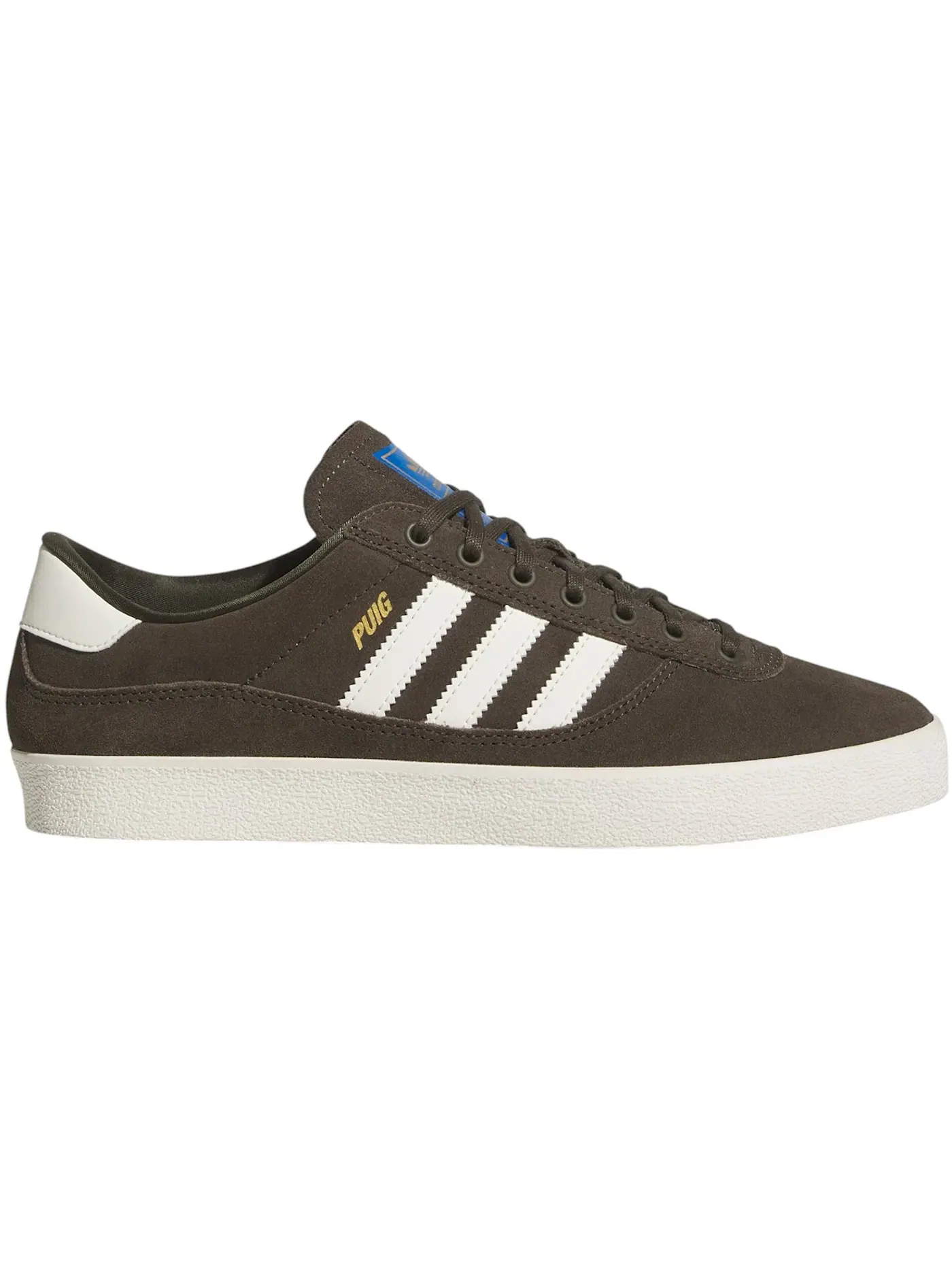 Мужские кроссовки для спорта Adidas Puig Indoor — изображение 1 из 1, оливковый белый синий