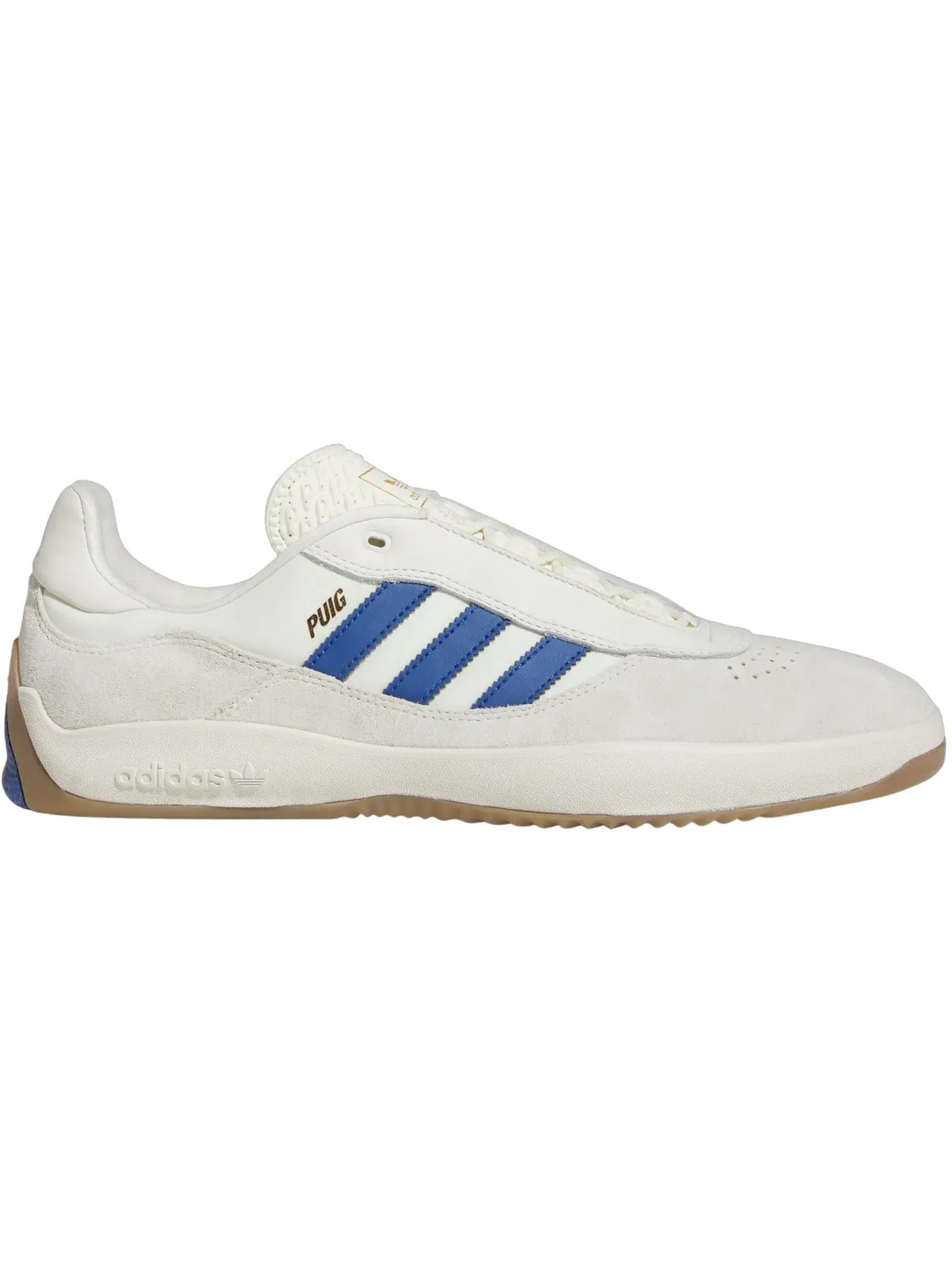 Мужские кроссовки с замшевыми вставками Adidas Puig — изображение 1 из 1, слоновая кость/синий