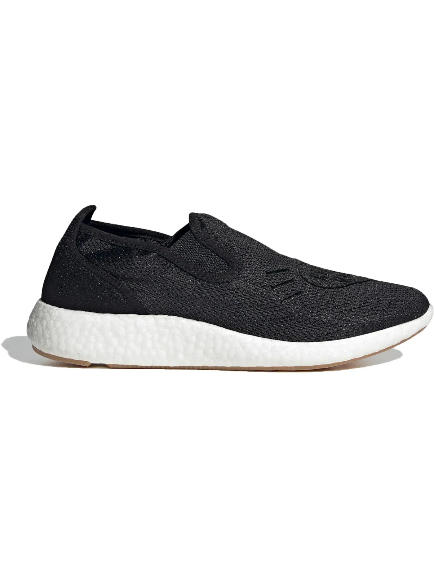 Мужские кроссовки с принтом Adidas Pure Slip-On Human Made — изображение 1 из 1, черный/черный/белый